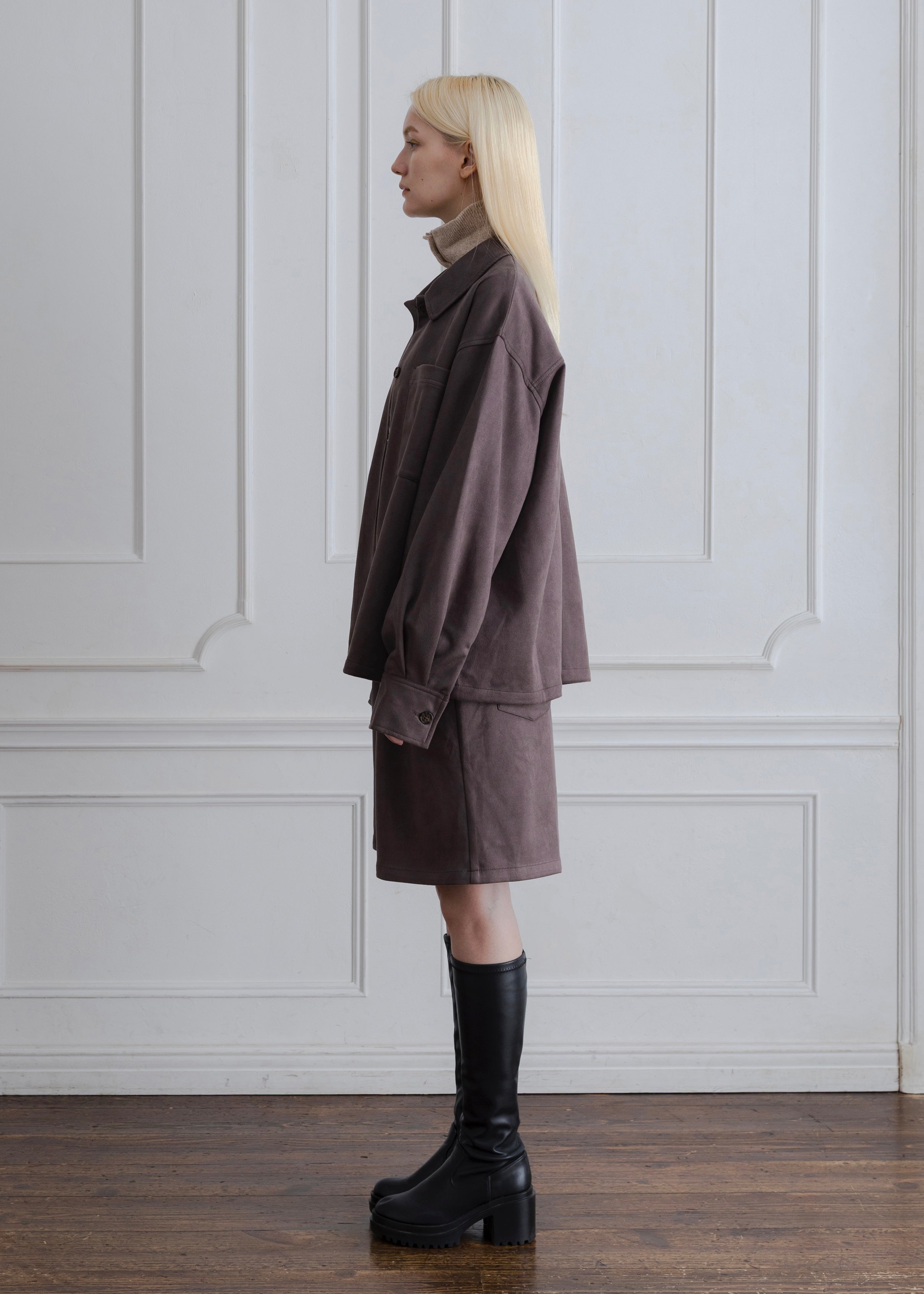 FAUX SUEDE JACKET