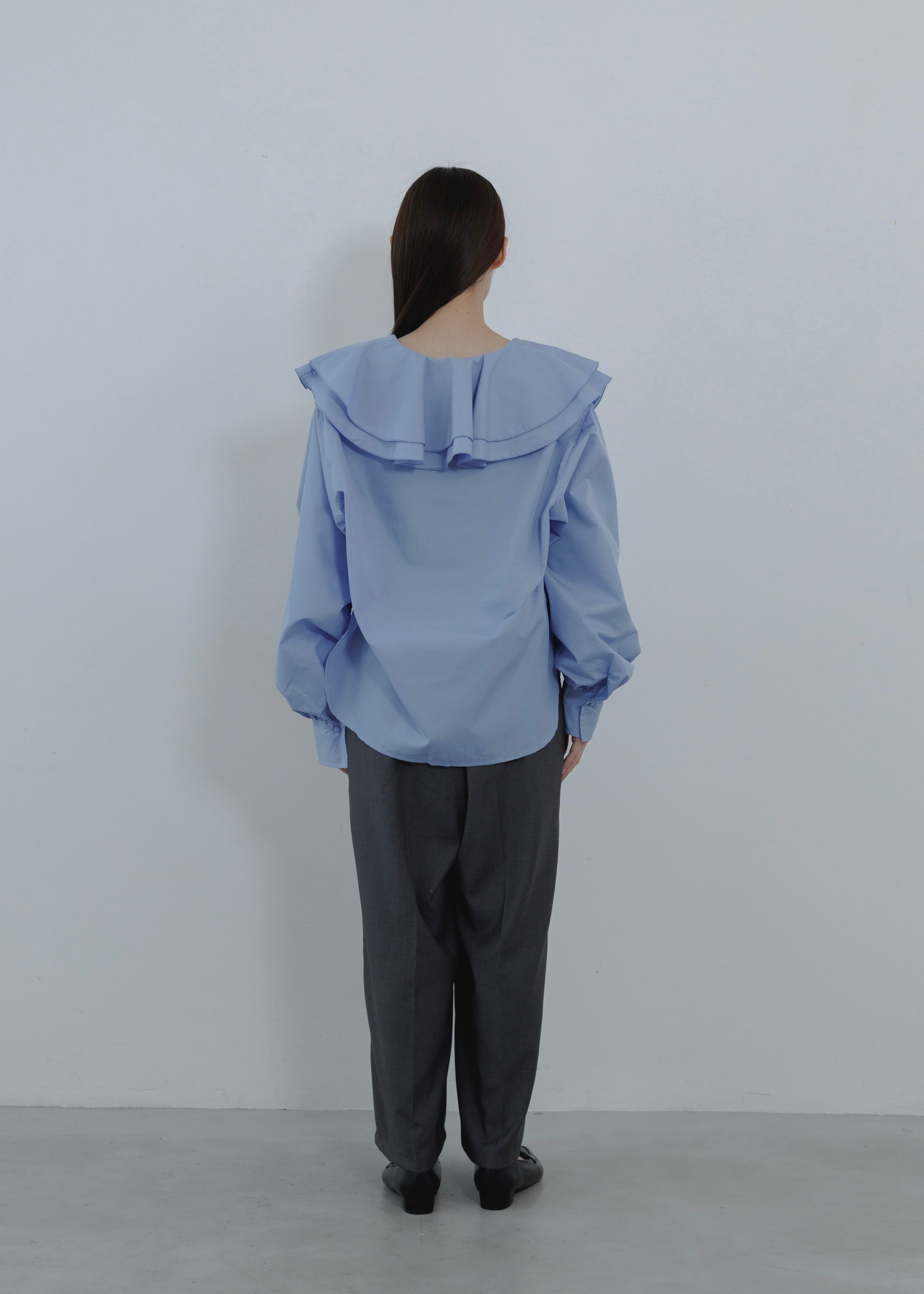 FRILL COLLAR SHIRT