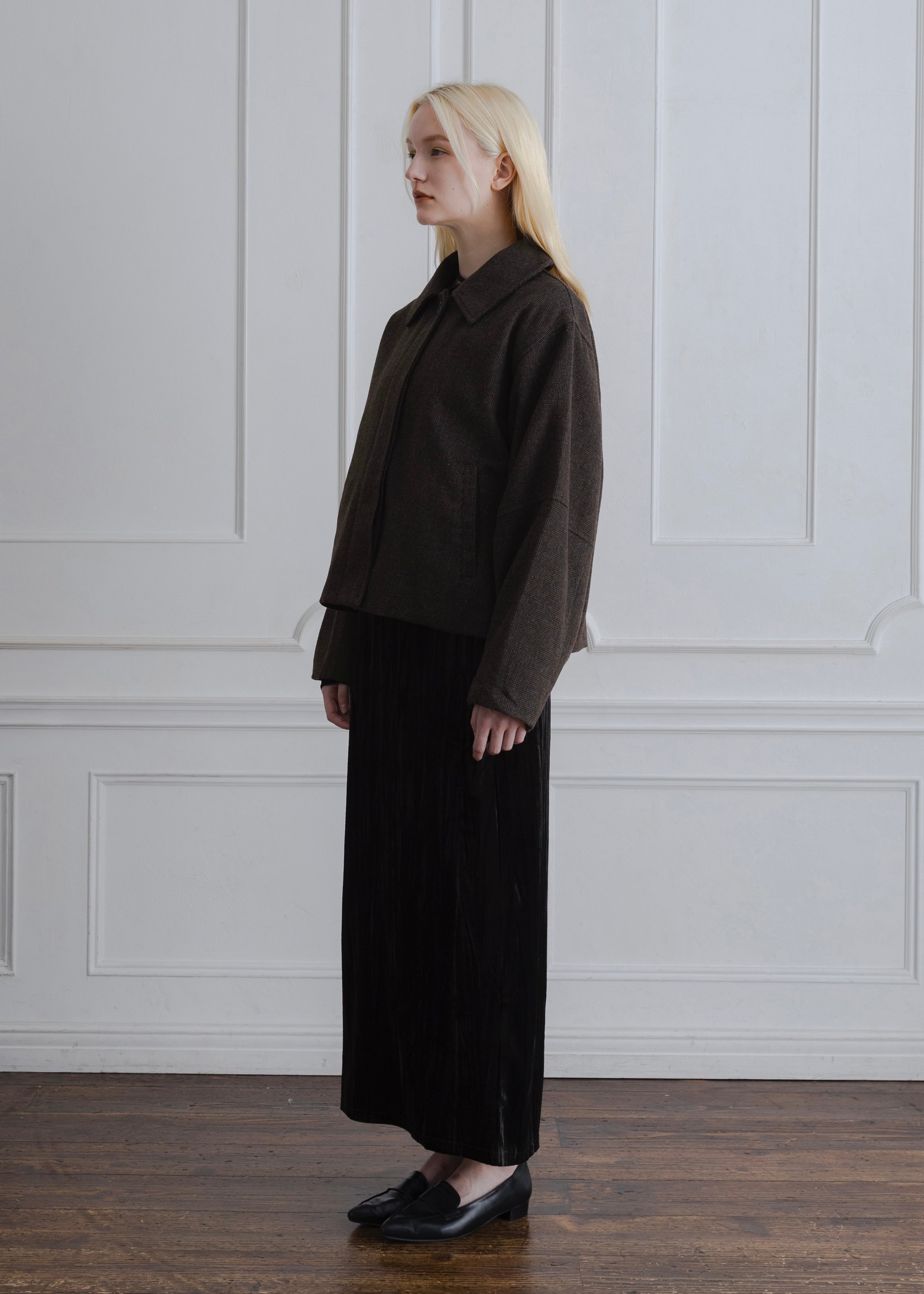 COCOON CHECK JACKET