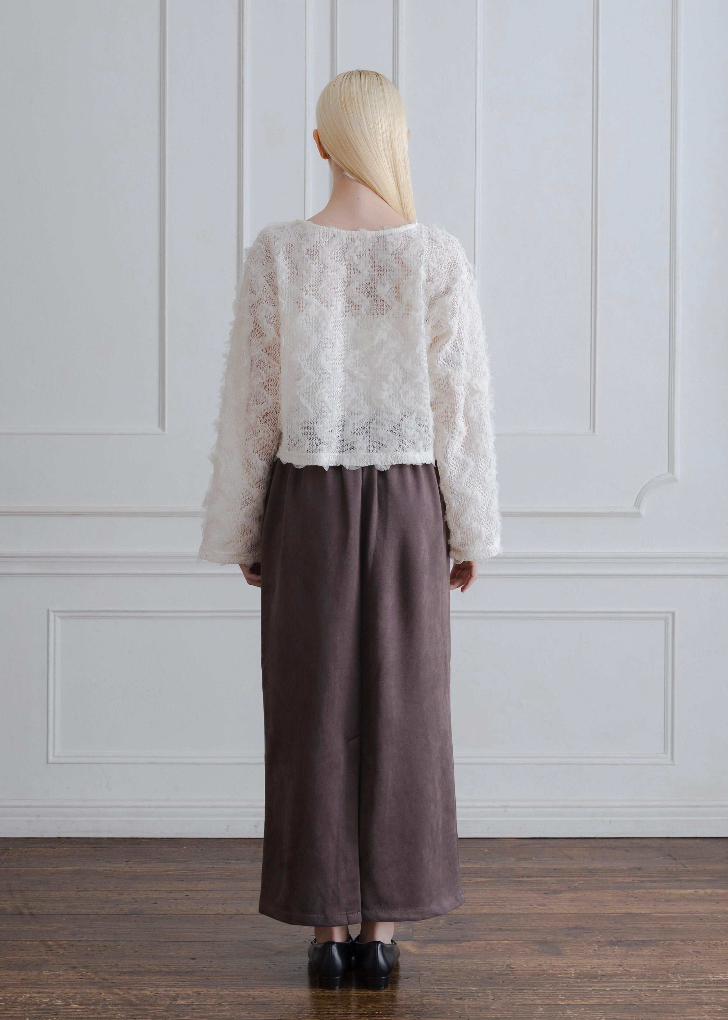 TULLE FRILL PULLOVER