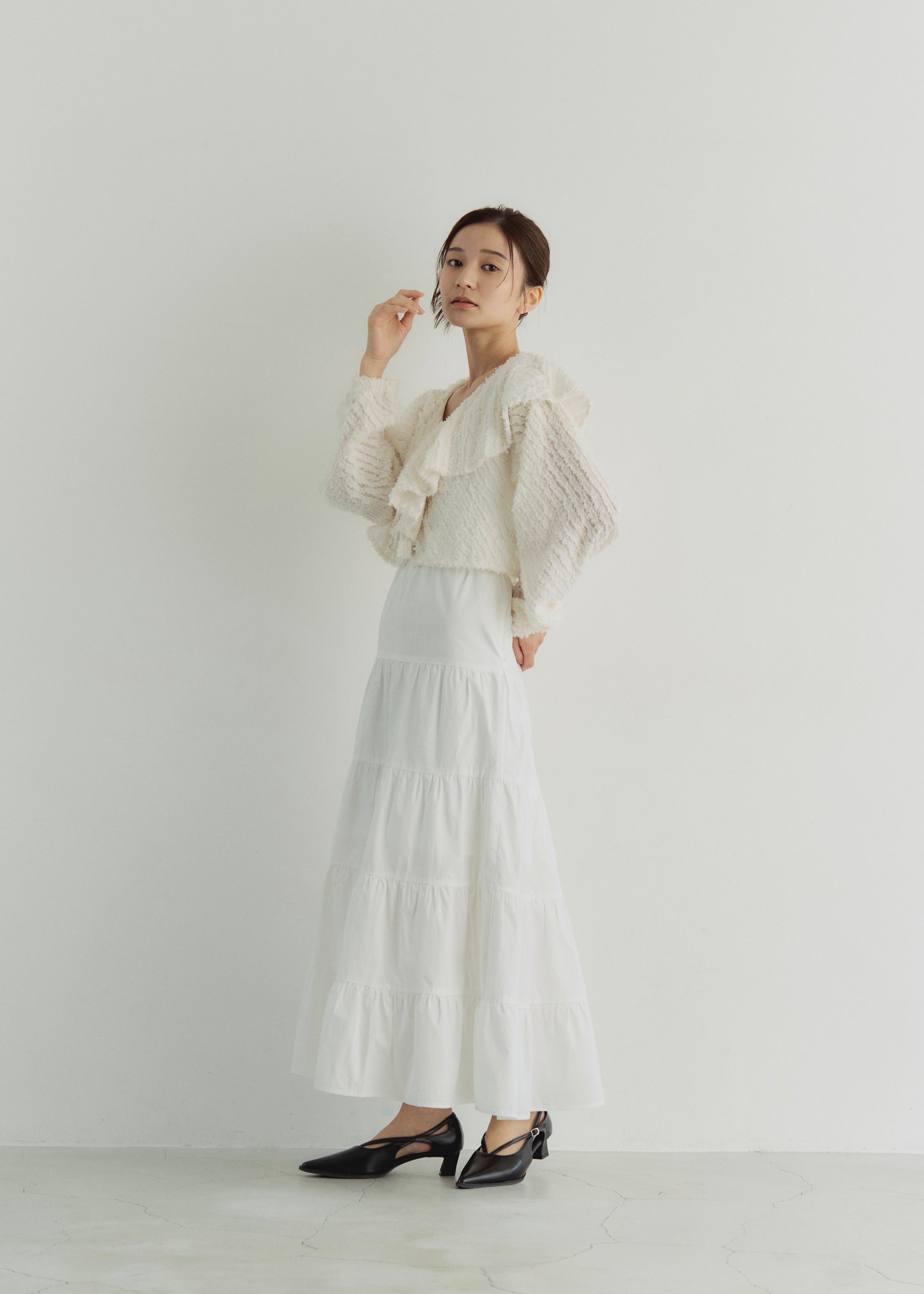 LAWN FLARE SKIRT
