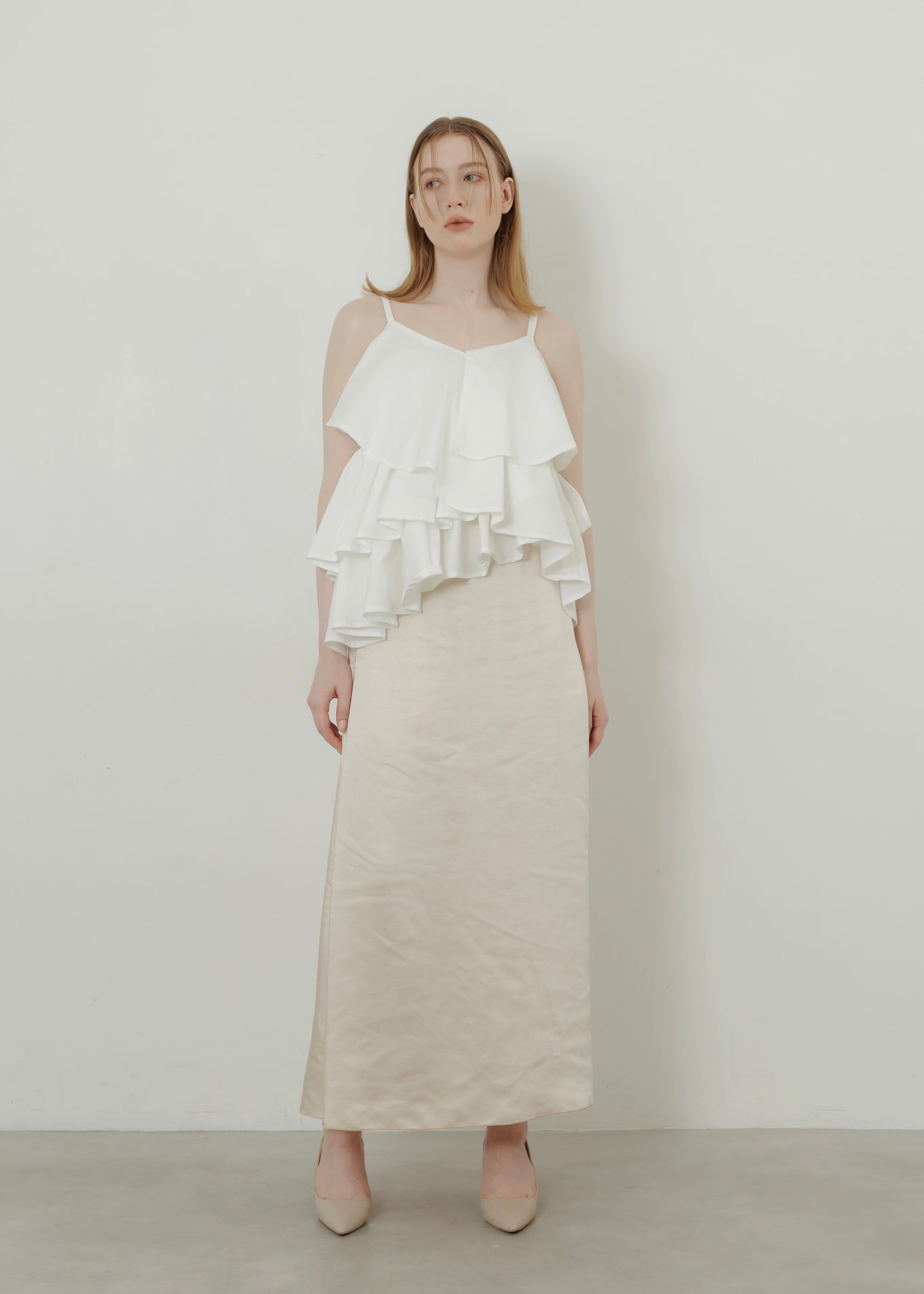 frill design rame stall ストール　フリル　ラメ frill design rame stall ストールフリルラメ