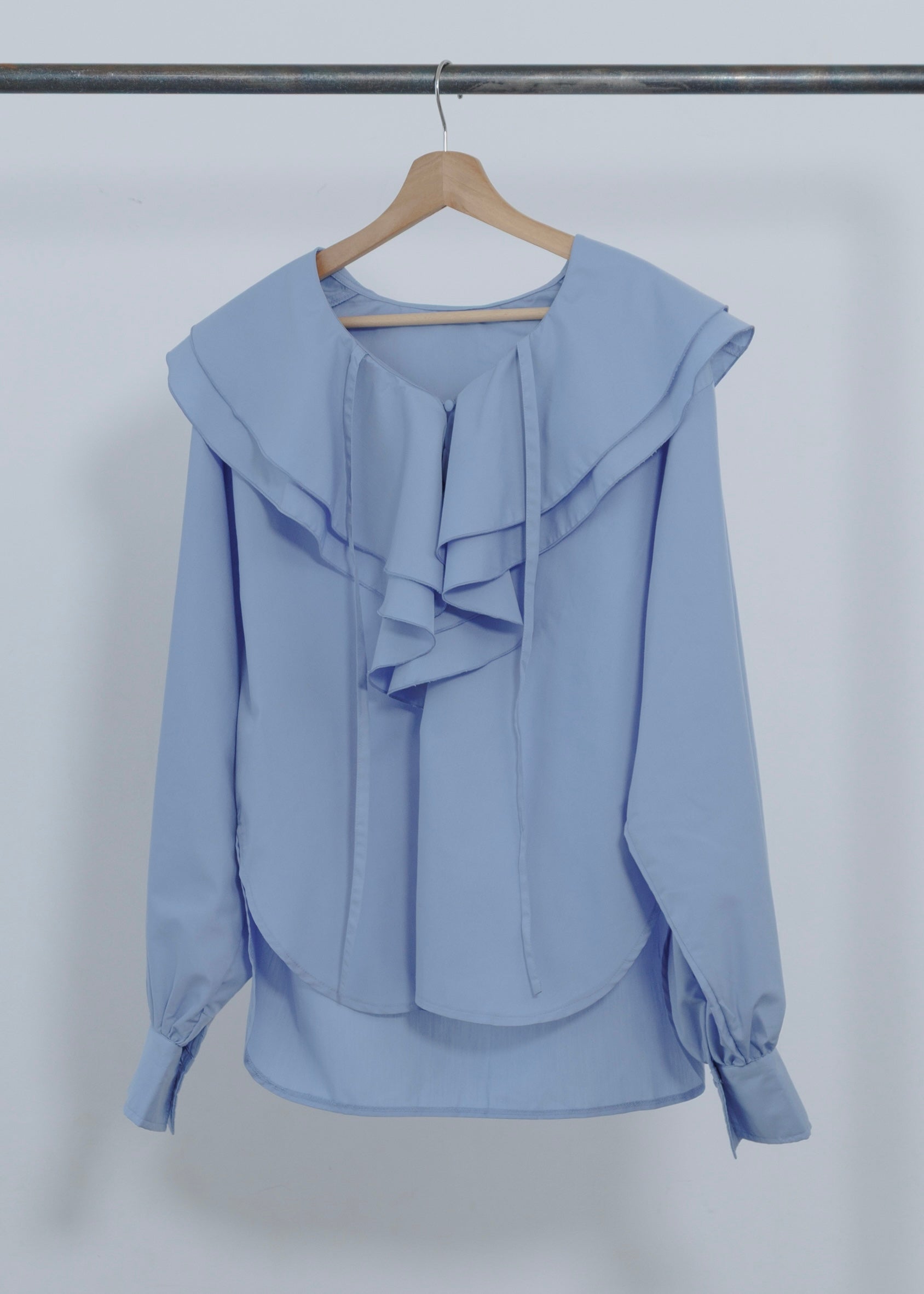 FRILL COLLAR SHIRT