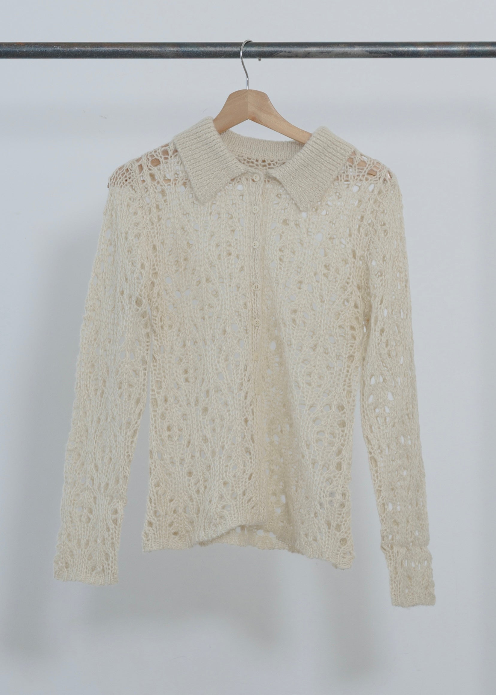 OPENWORK MOHAIR CARDIGAN