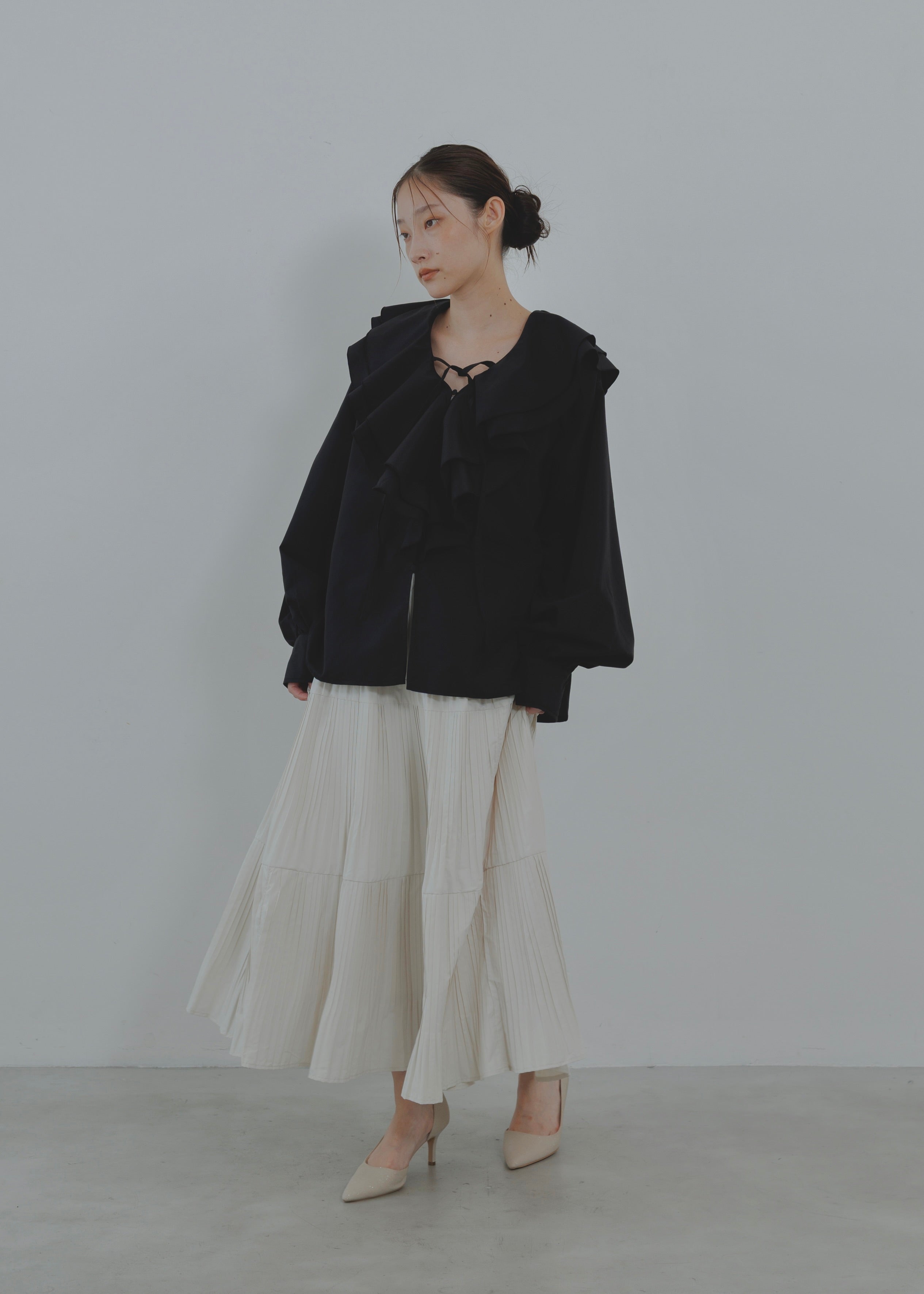 FRILL COLLAR SHIRT