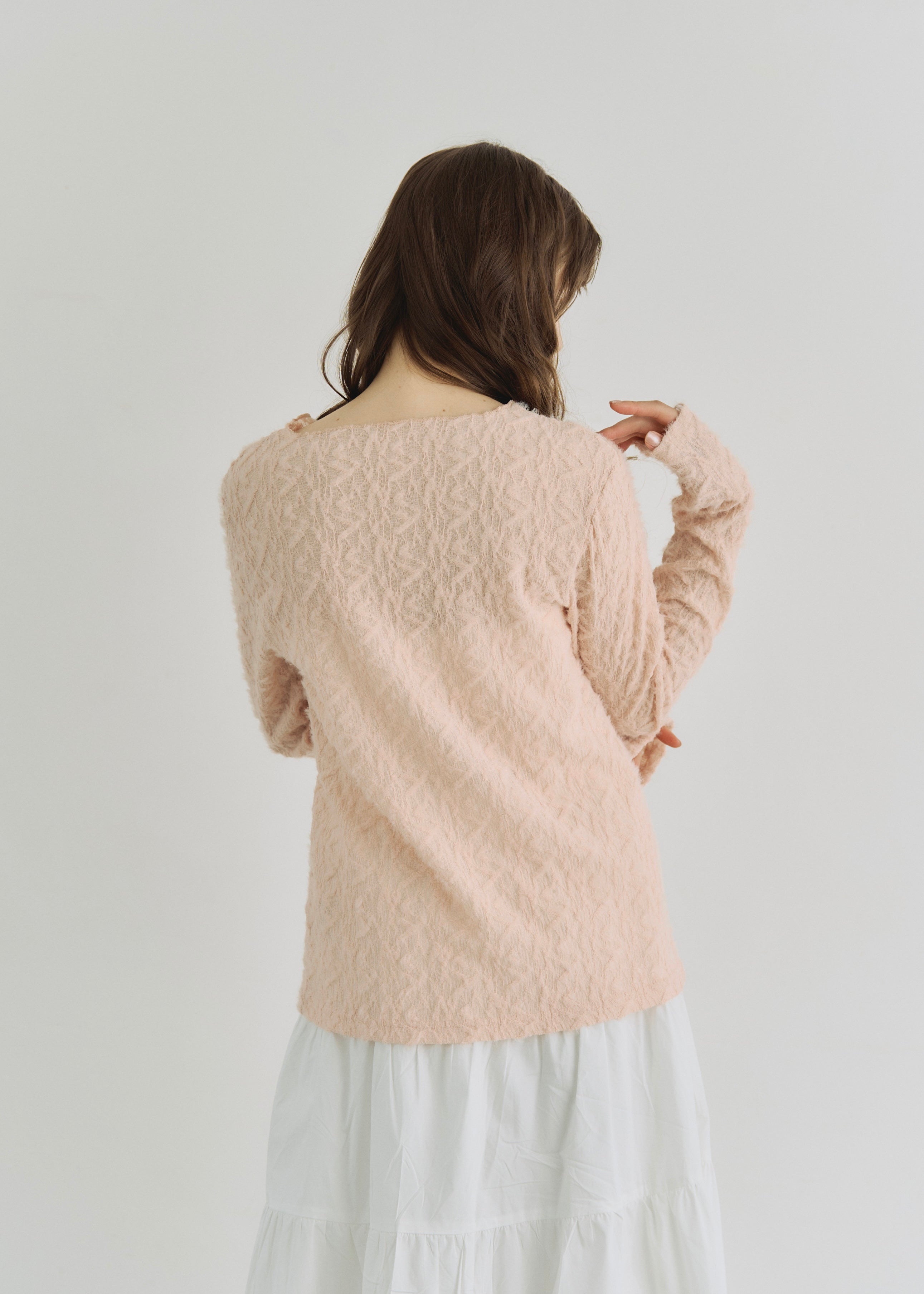 SHEER SHAGGY CARDIGAN