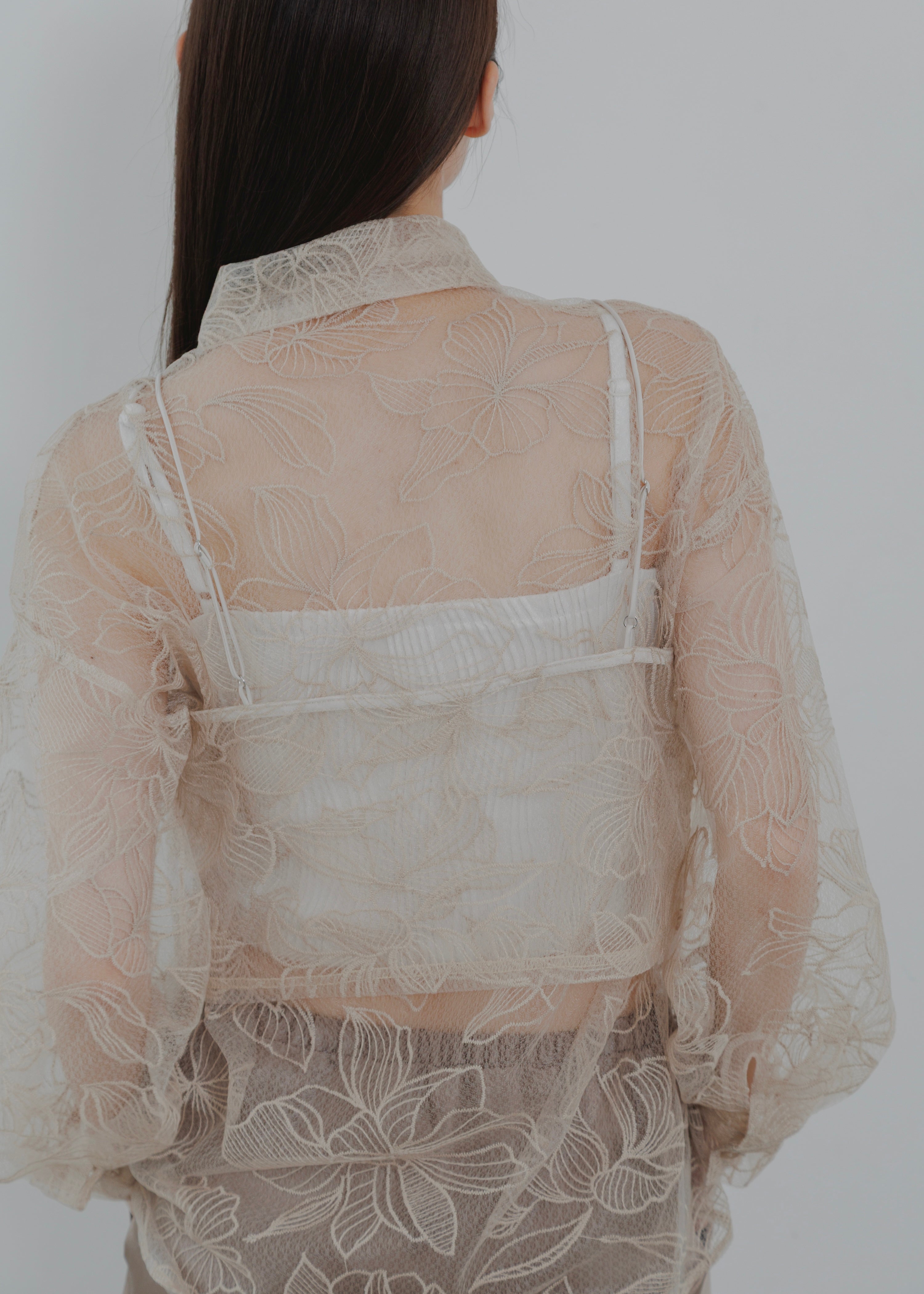 FLOWER TULLE CAMISOLE
