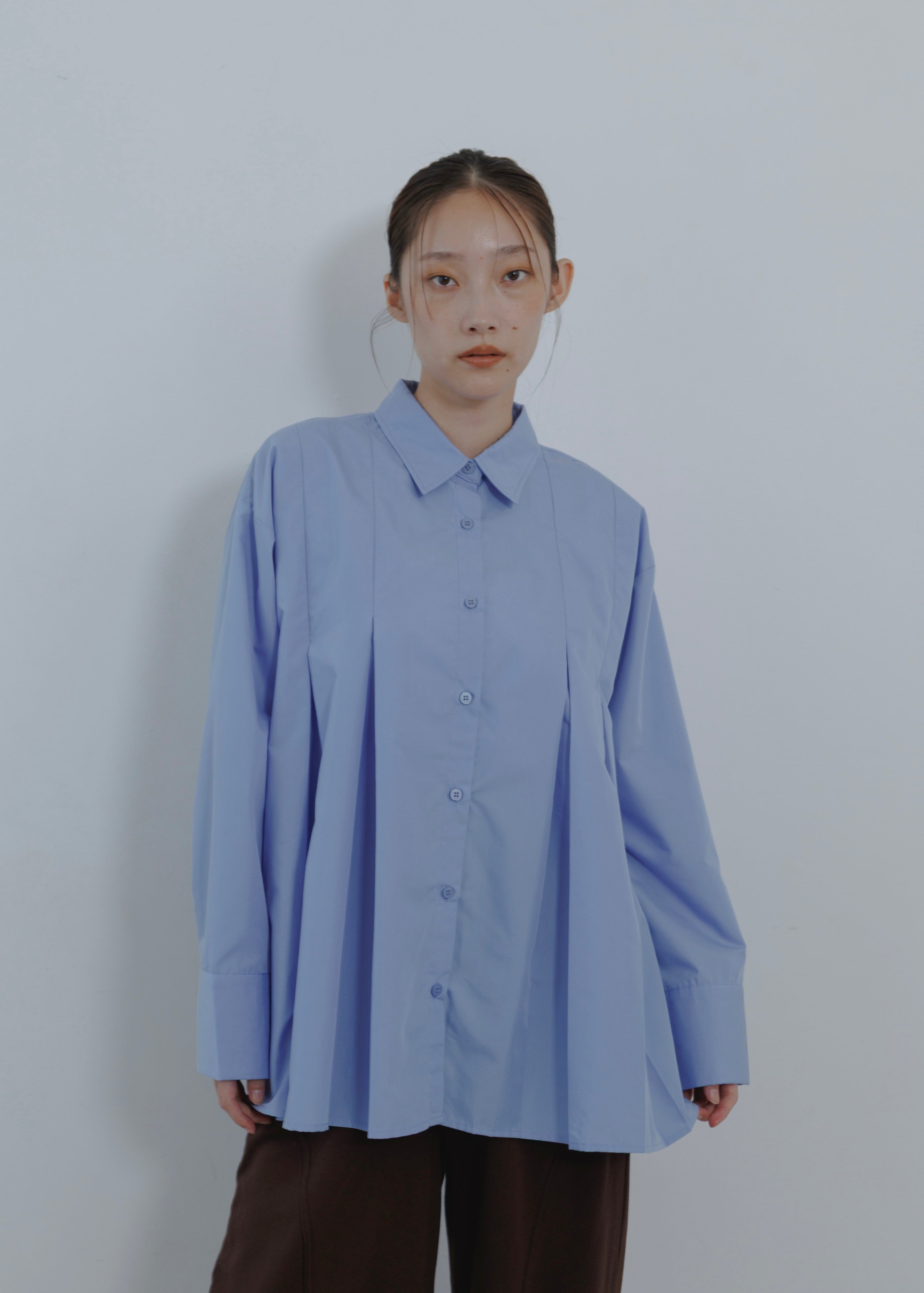 BROAD PLEATS SHIRT