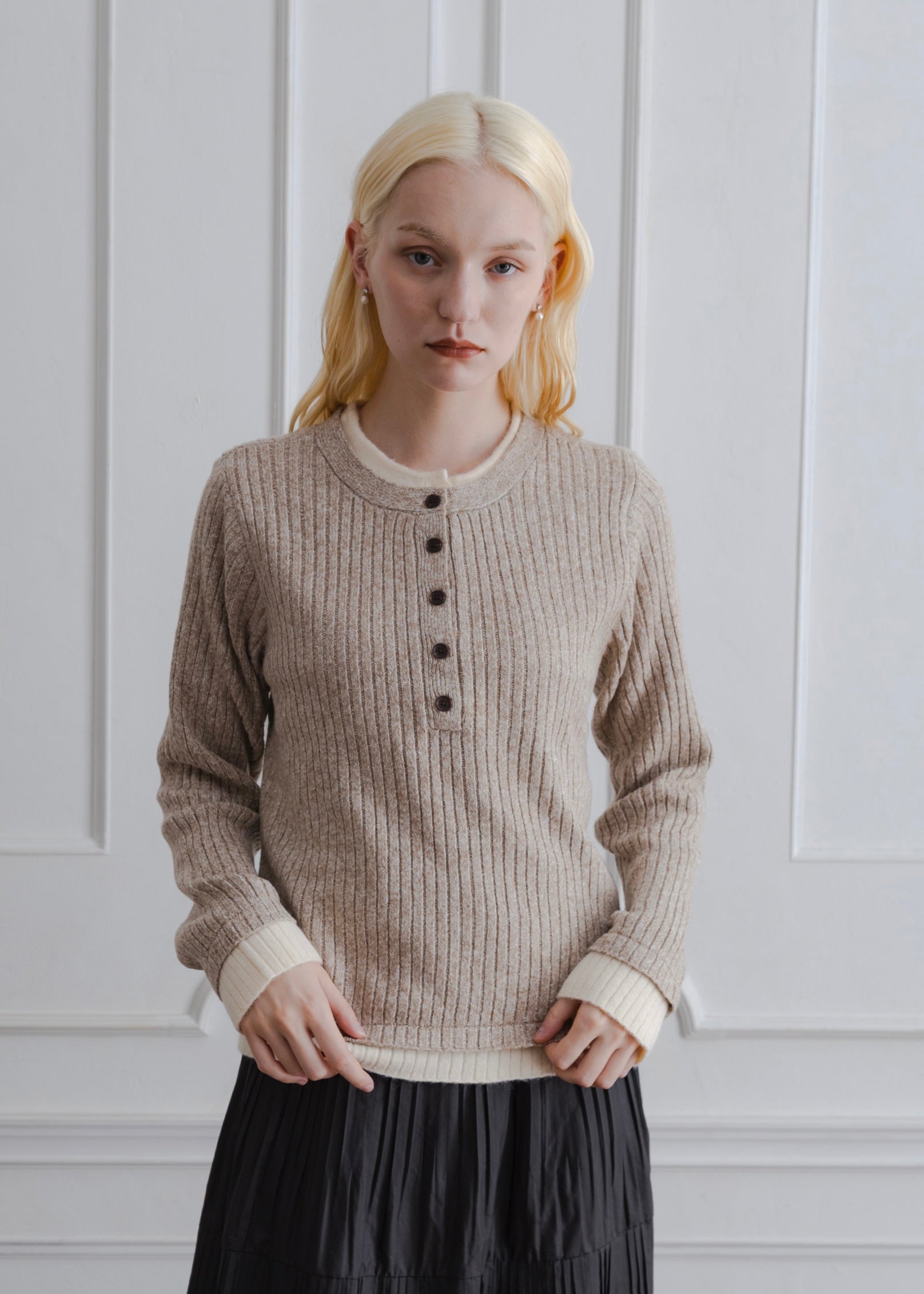 LAYERED MIX KNIT