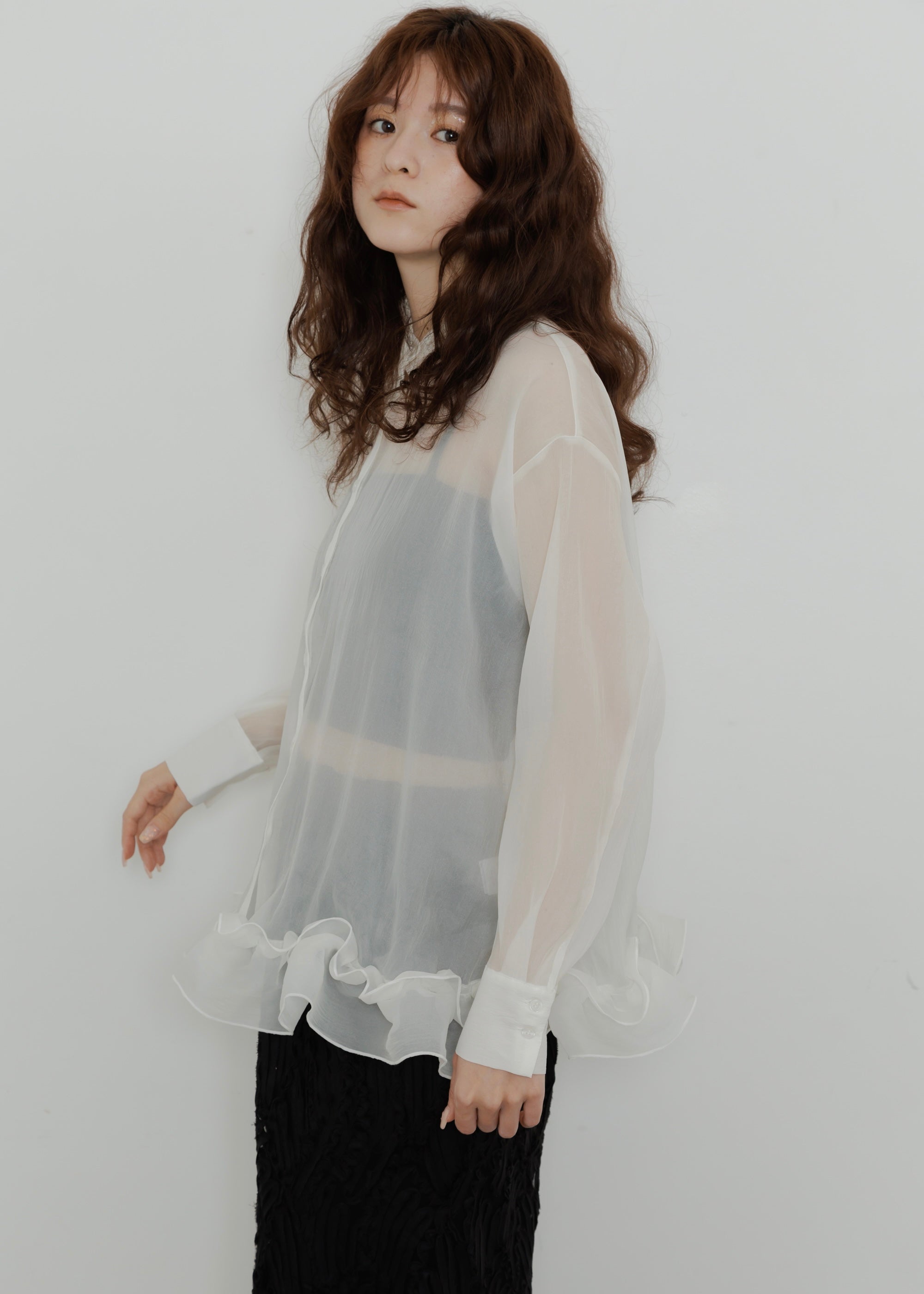 TODAYFUL Volumesleeve todayful volumesleeve Organdy Blouse Organdy 