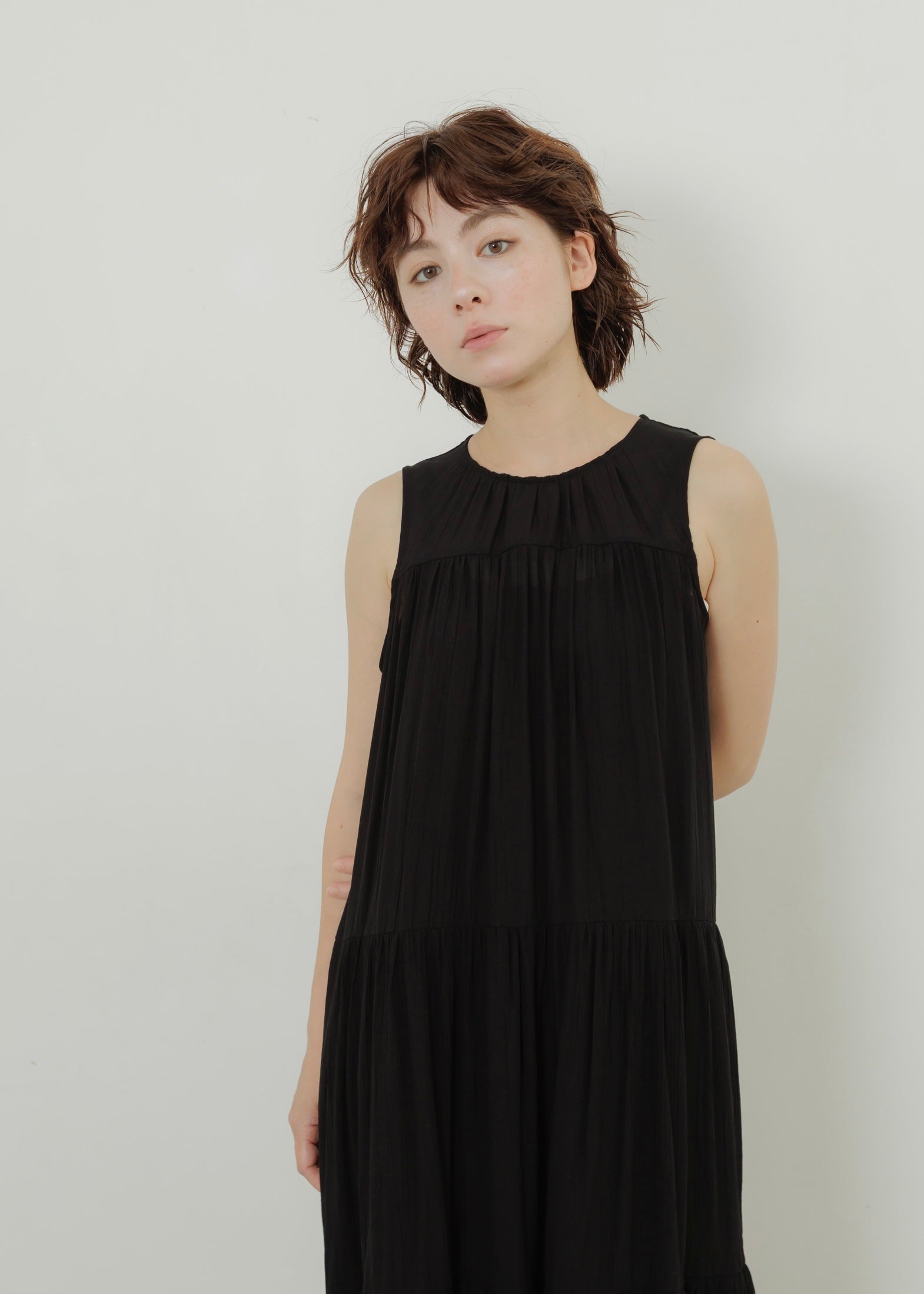 WASHER TIERED DRESS