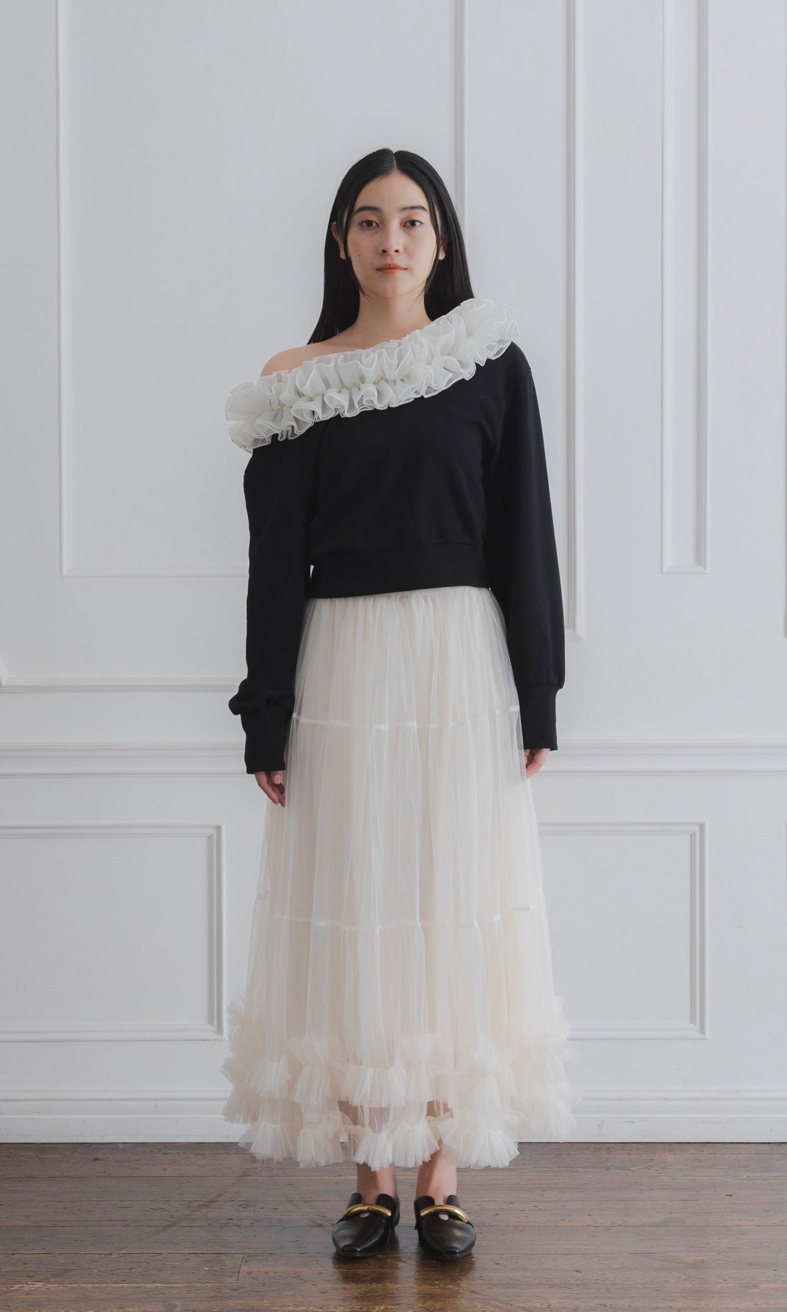ブルレア　Tulle tiered skirt TULLE TIERED SKIRT