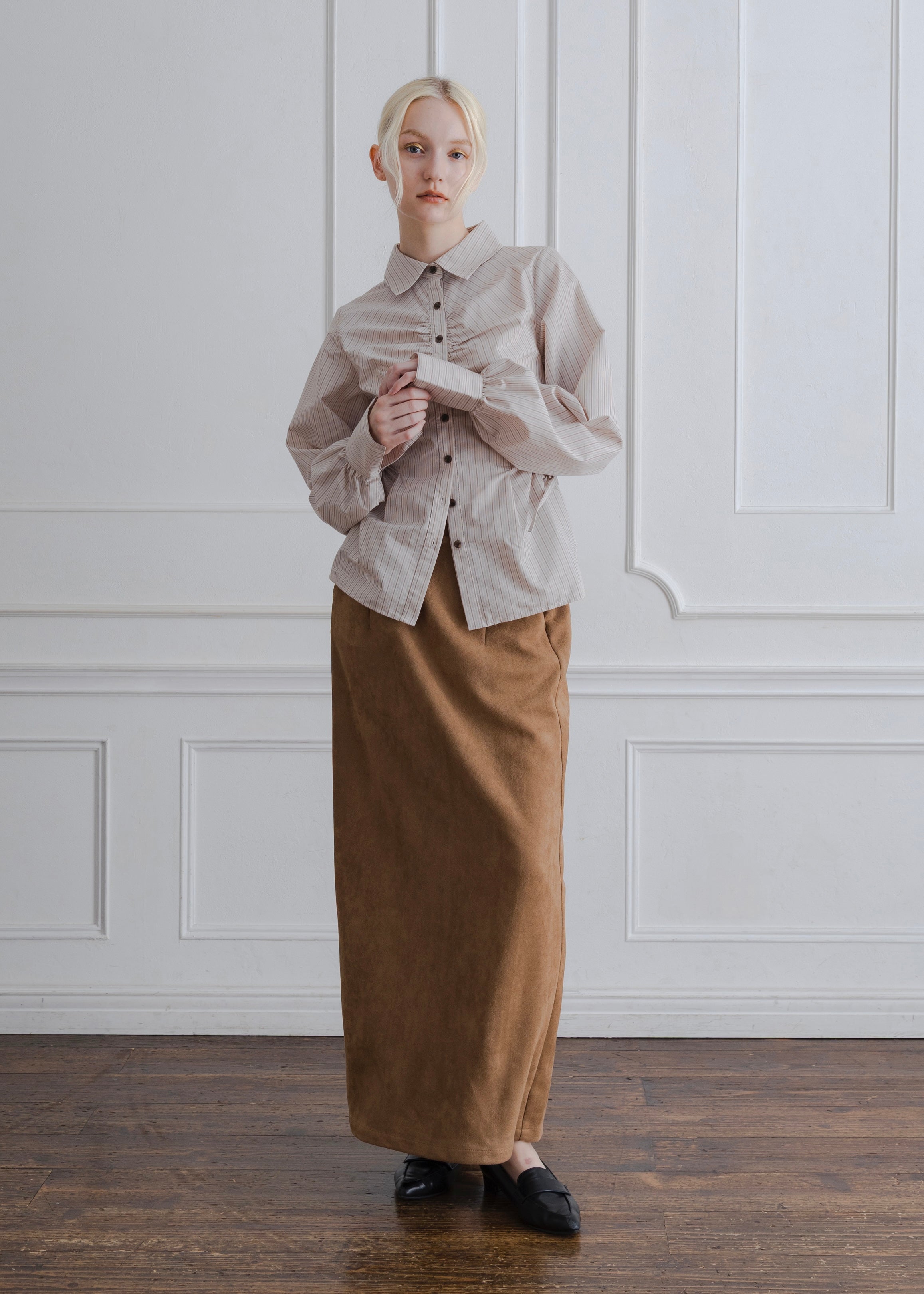 FAUX SUEDE SKIRT