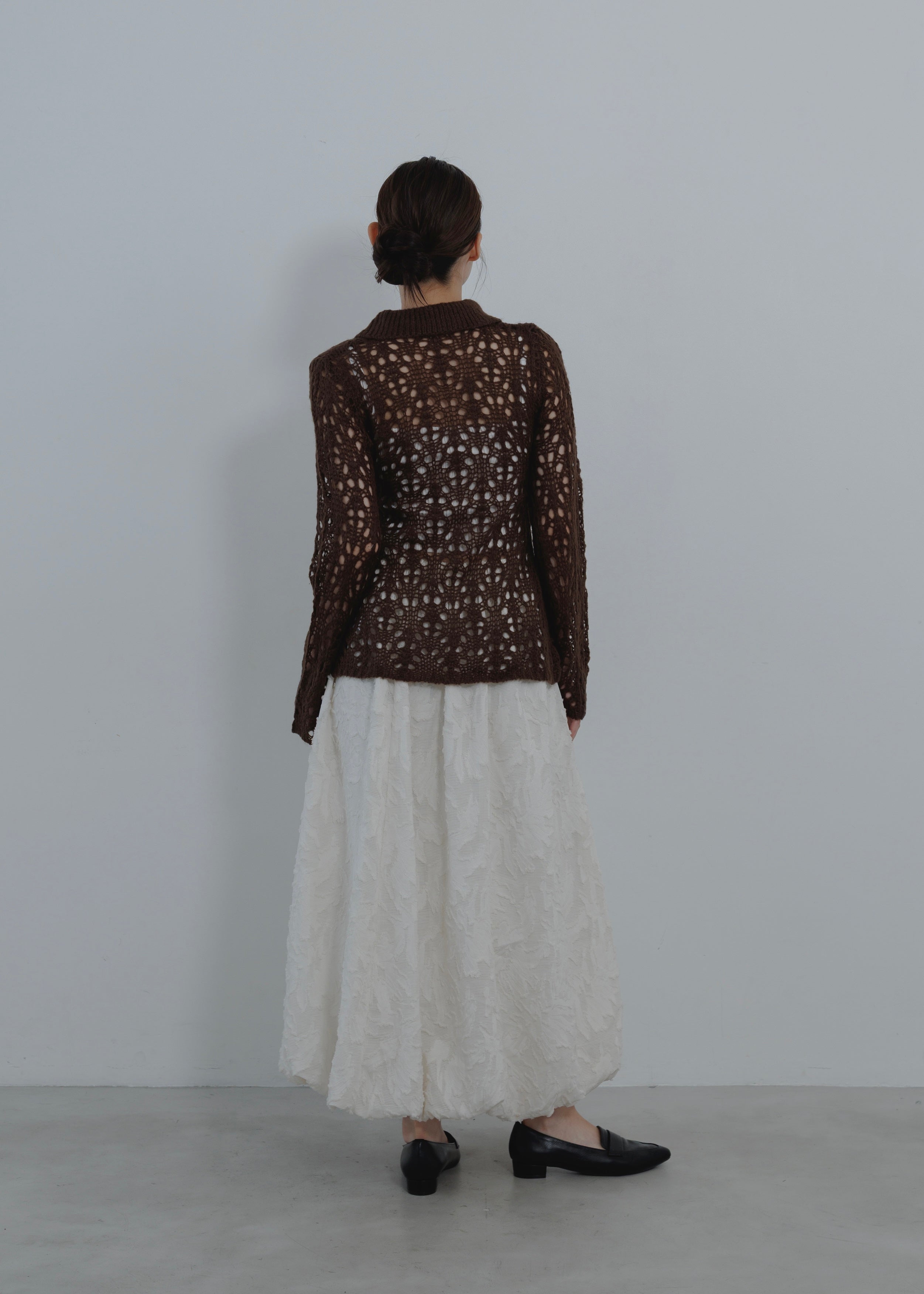 OPENWORK MOHAIR CARDIGAN