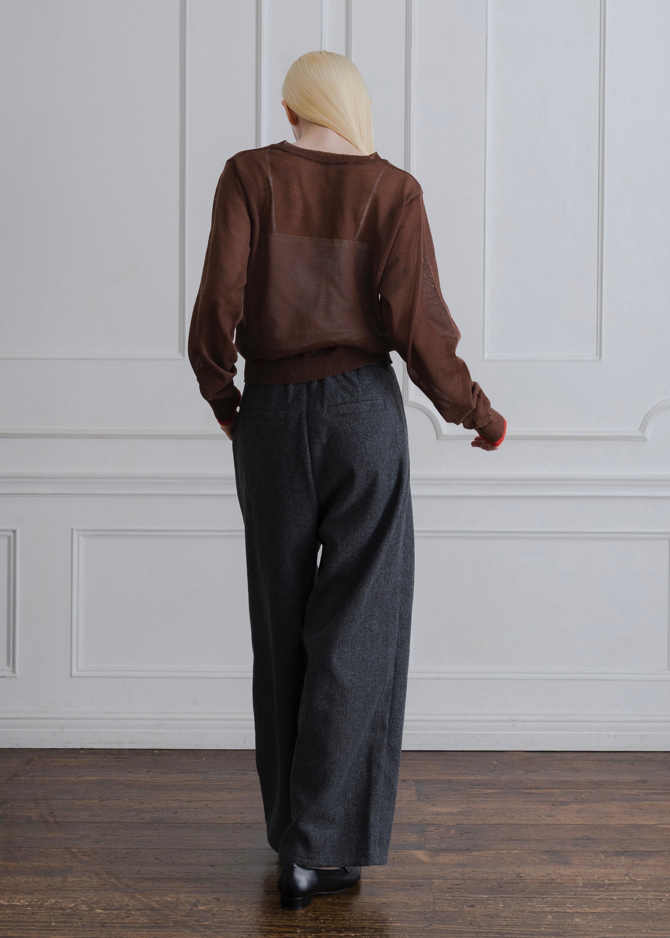 SHEER KNIT CARDIGAN