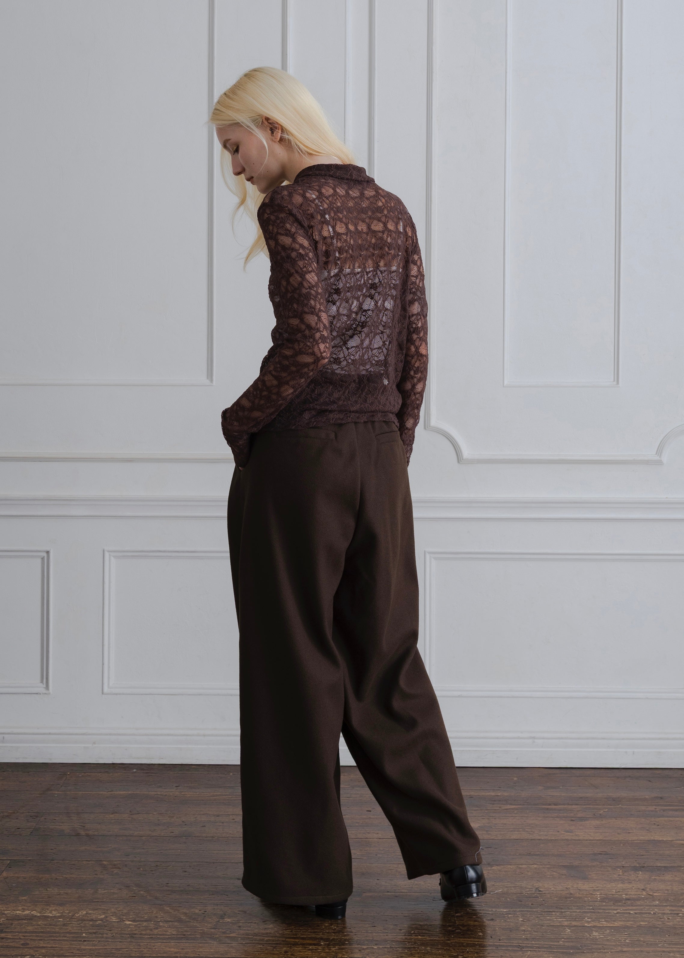 STRETCH LACE SHIRT