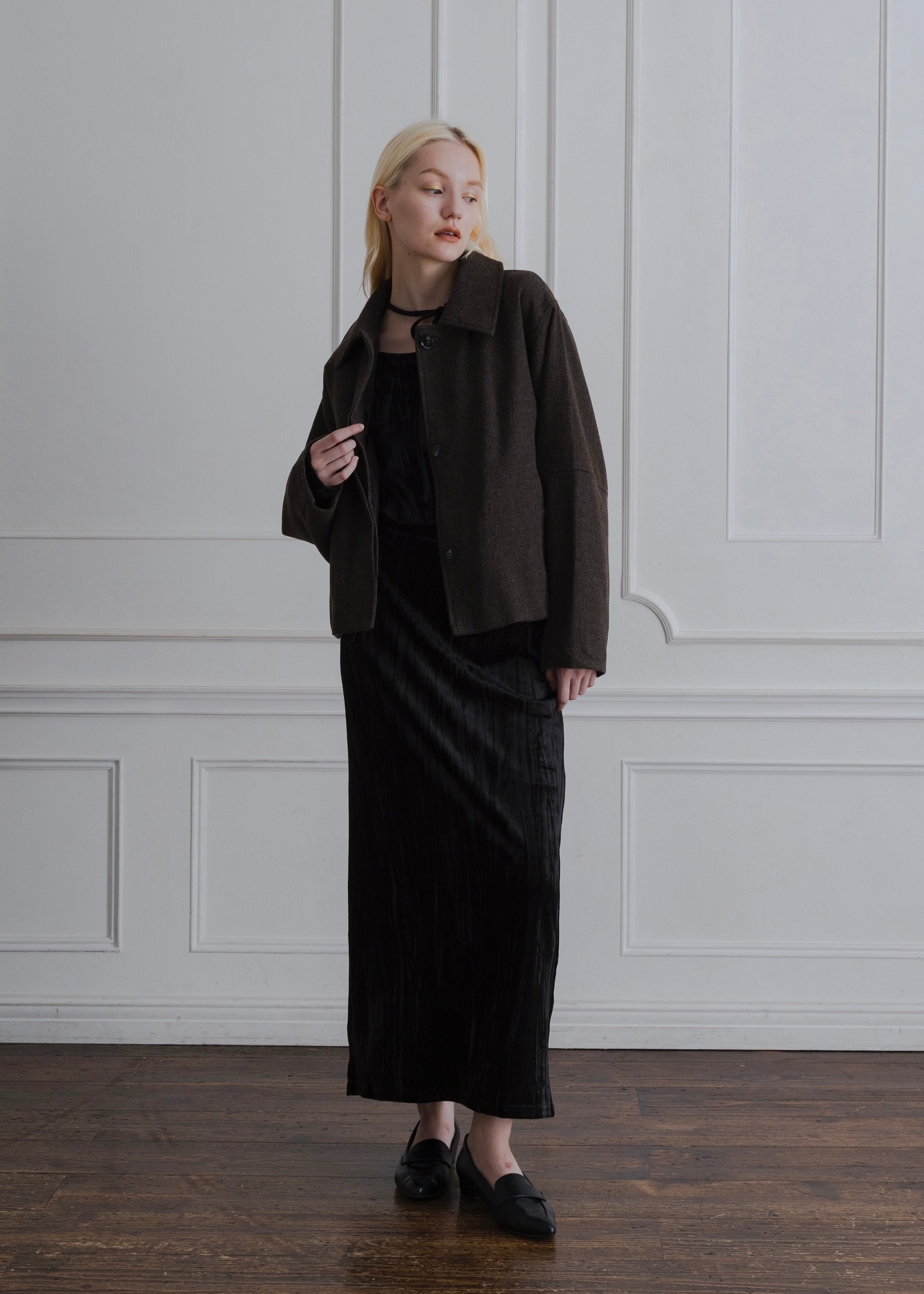 COCOON CHECK JACKET