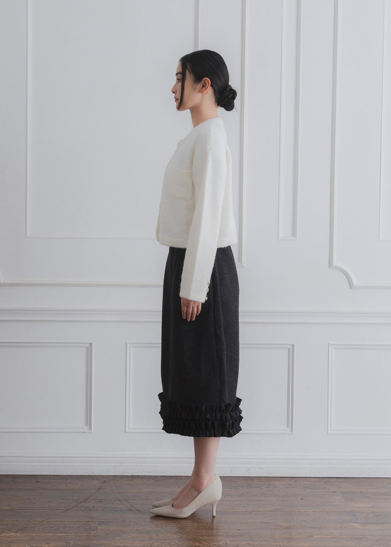 CROPPED SHAGGY CARDIGAN