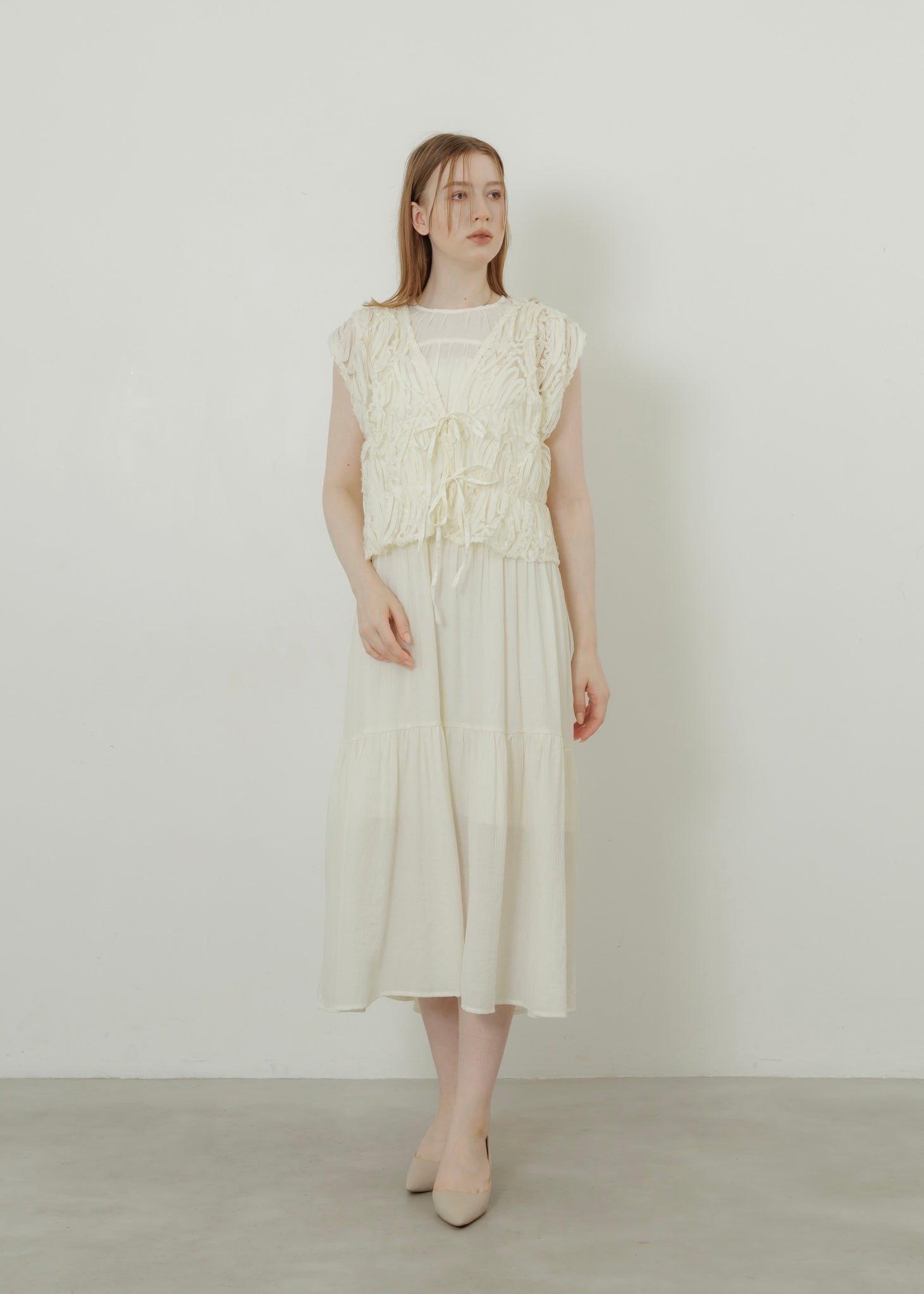 WASHER TIERED DRESS
