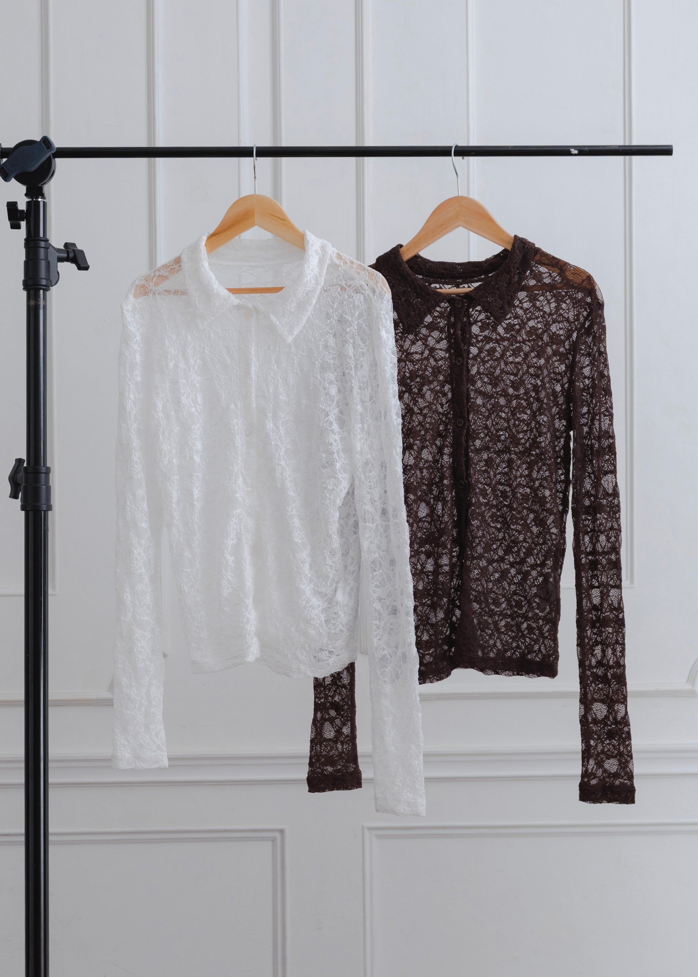 STRETCH LACE SHIRT