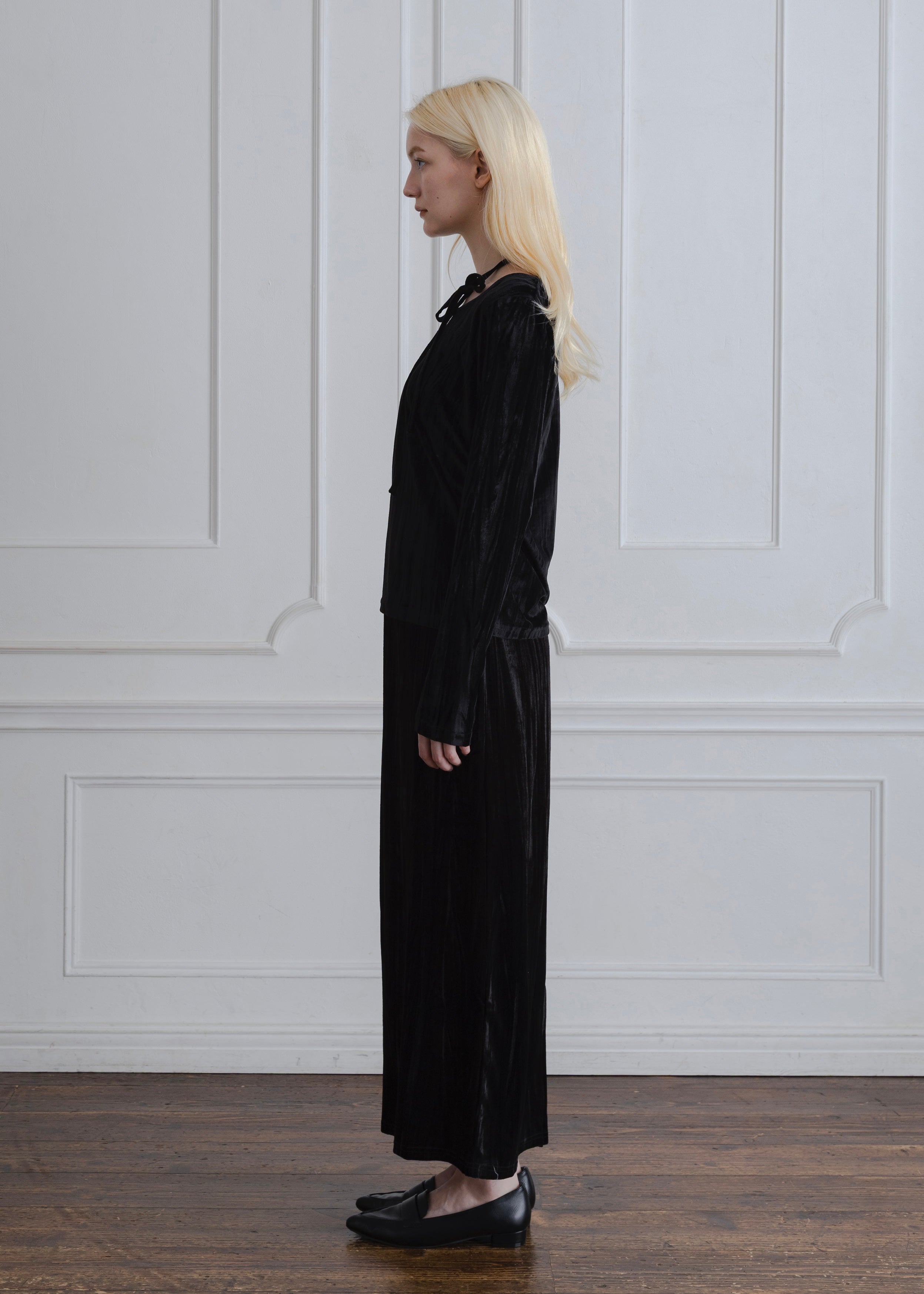 2WAY CRUSH VELOUR TOP