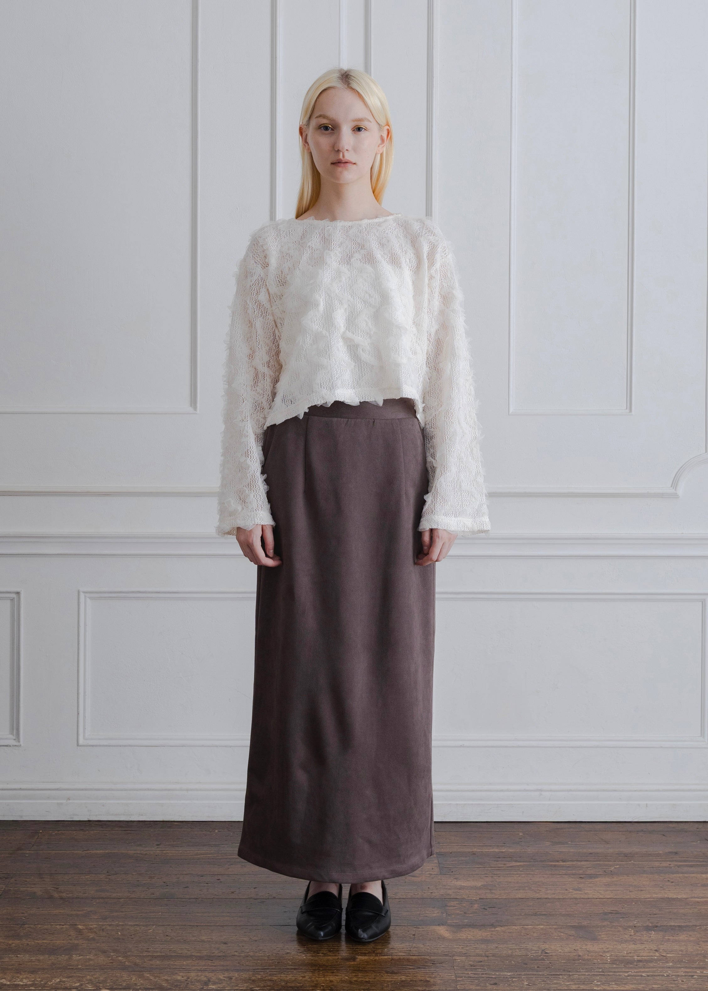 TULLE FRILL PULLOVER