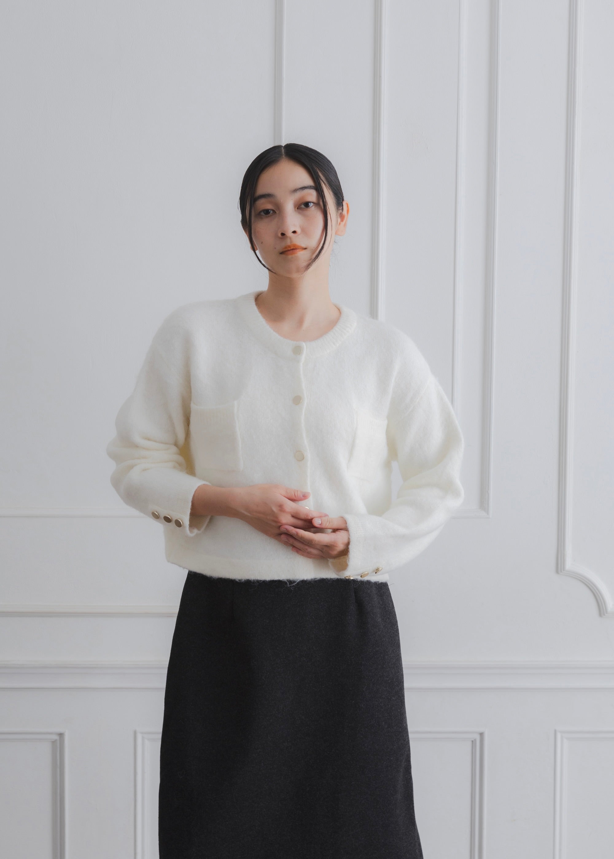 CROPPED SHAGGY CARDIGAN