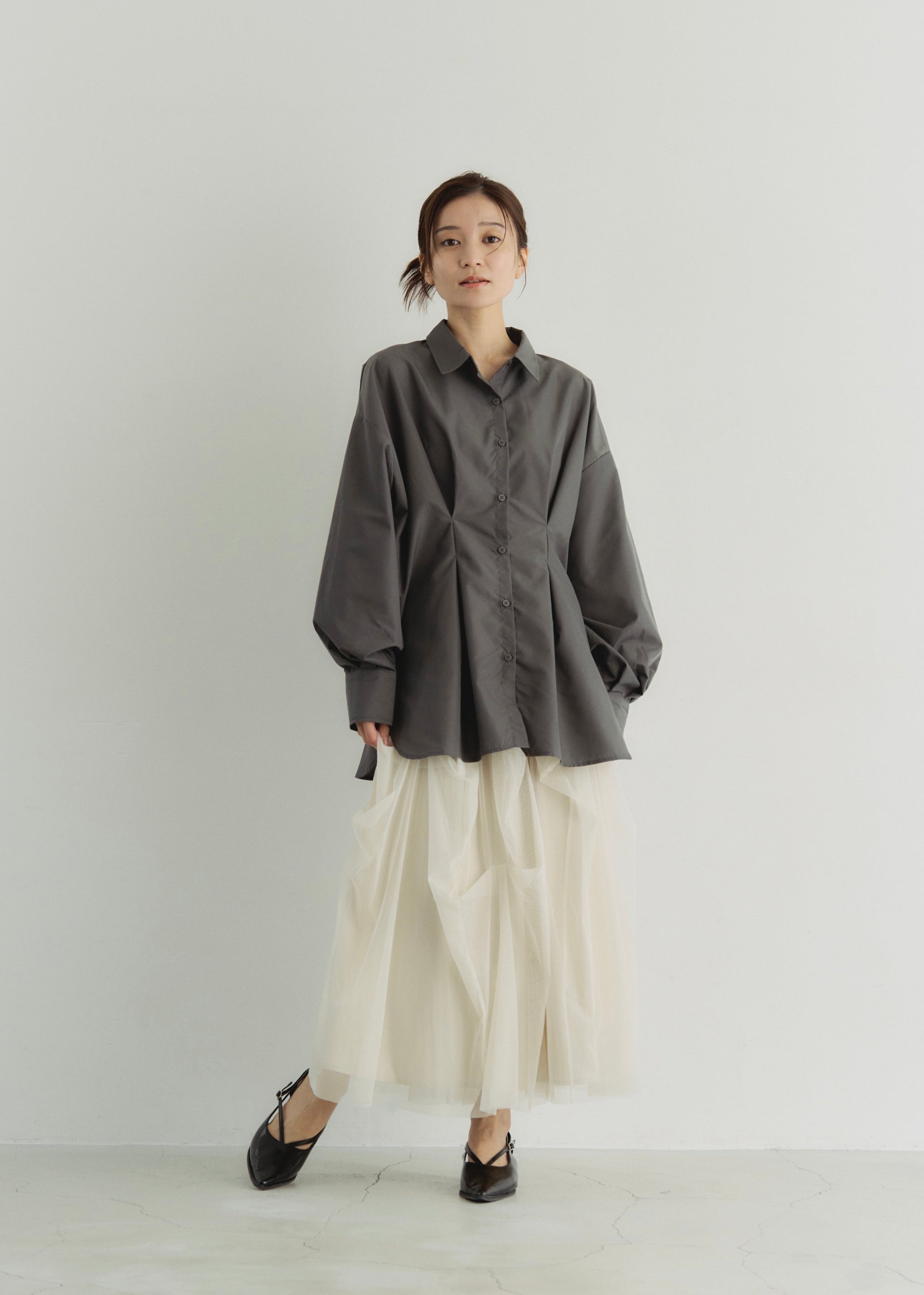 TULLE GATHER SKIRT
