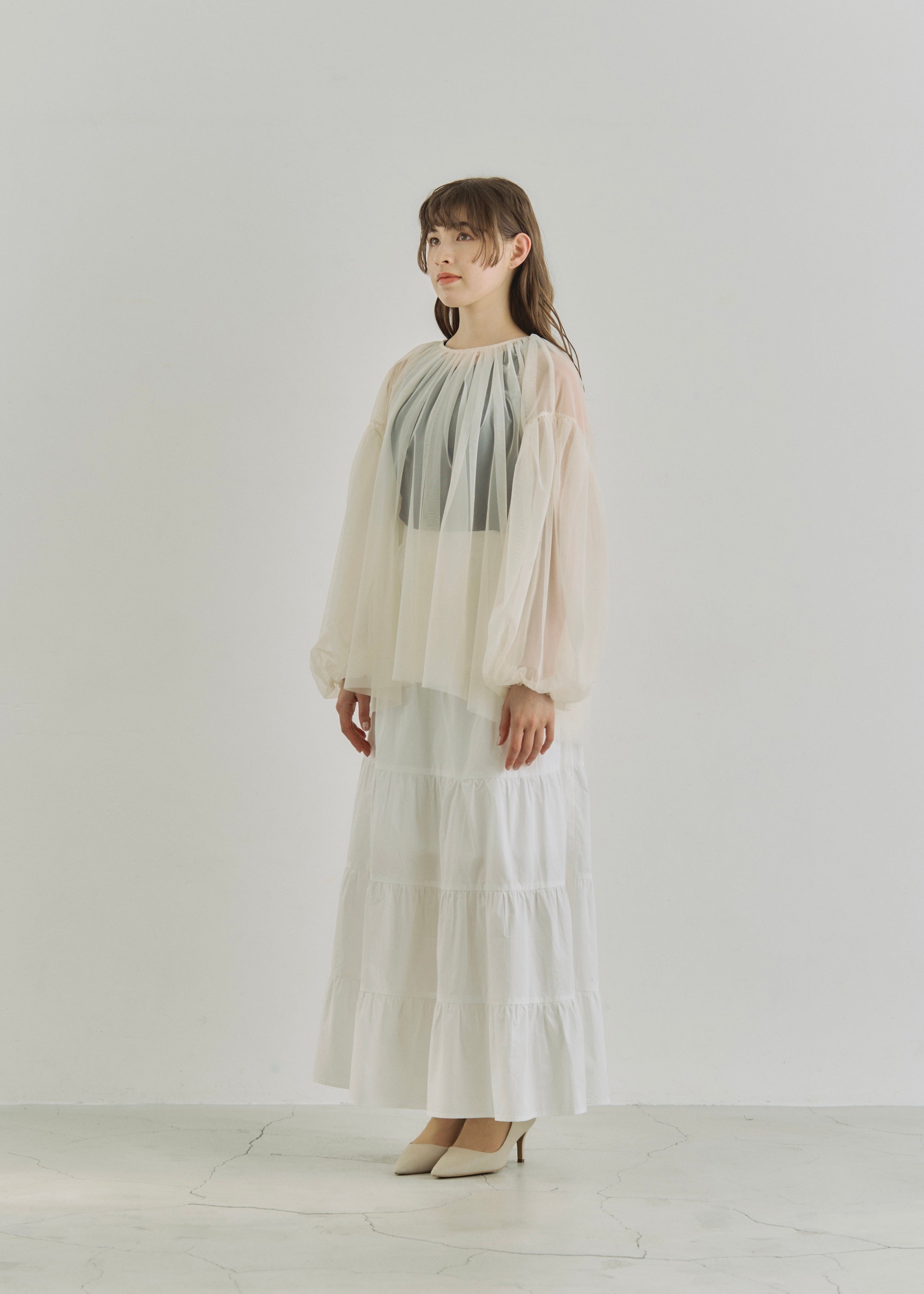 LAWN FLARE SKIRT