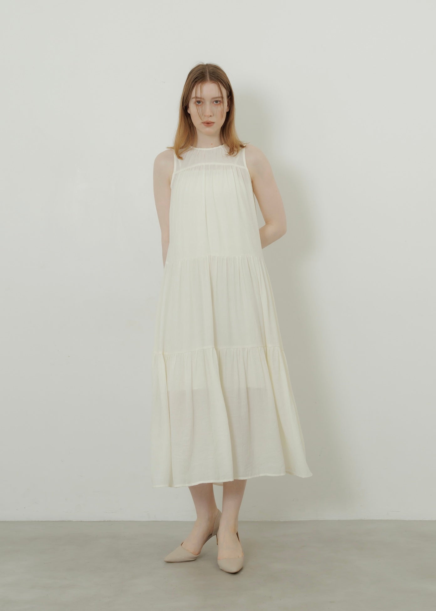 WASHER TIERED DRESS