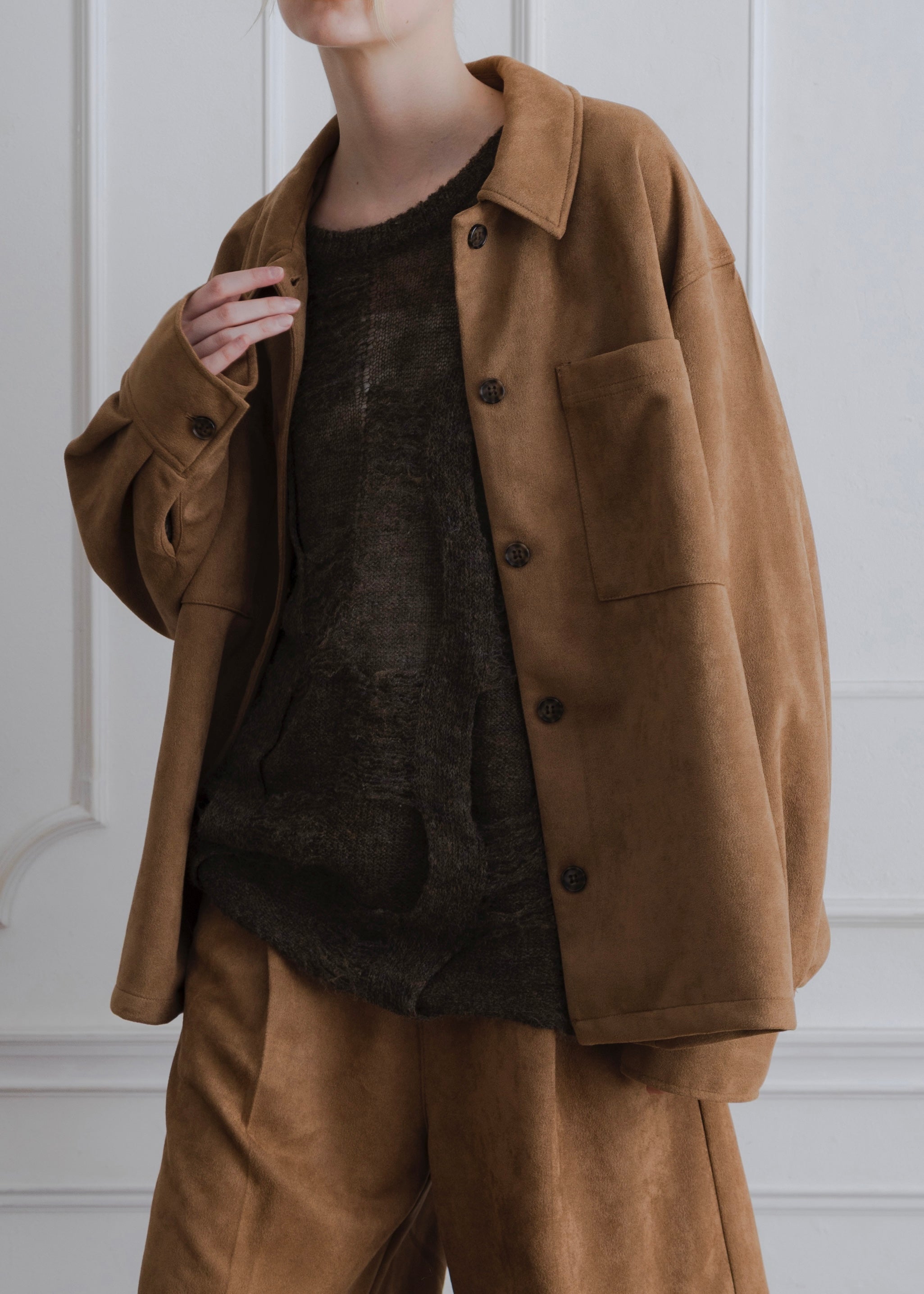 FAUX SUEDE JACKET