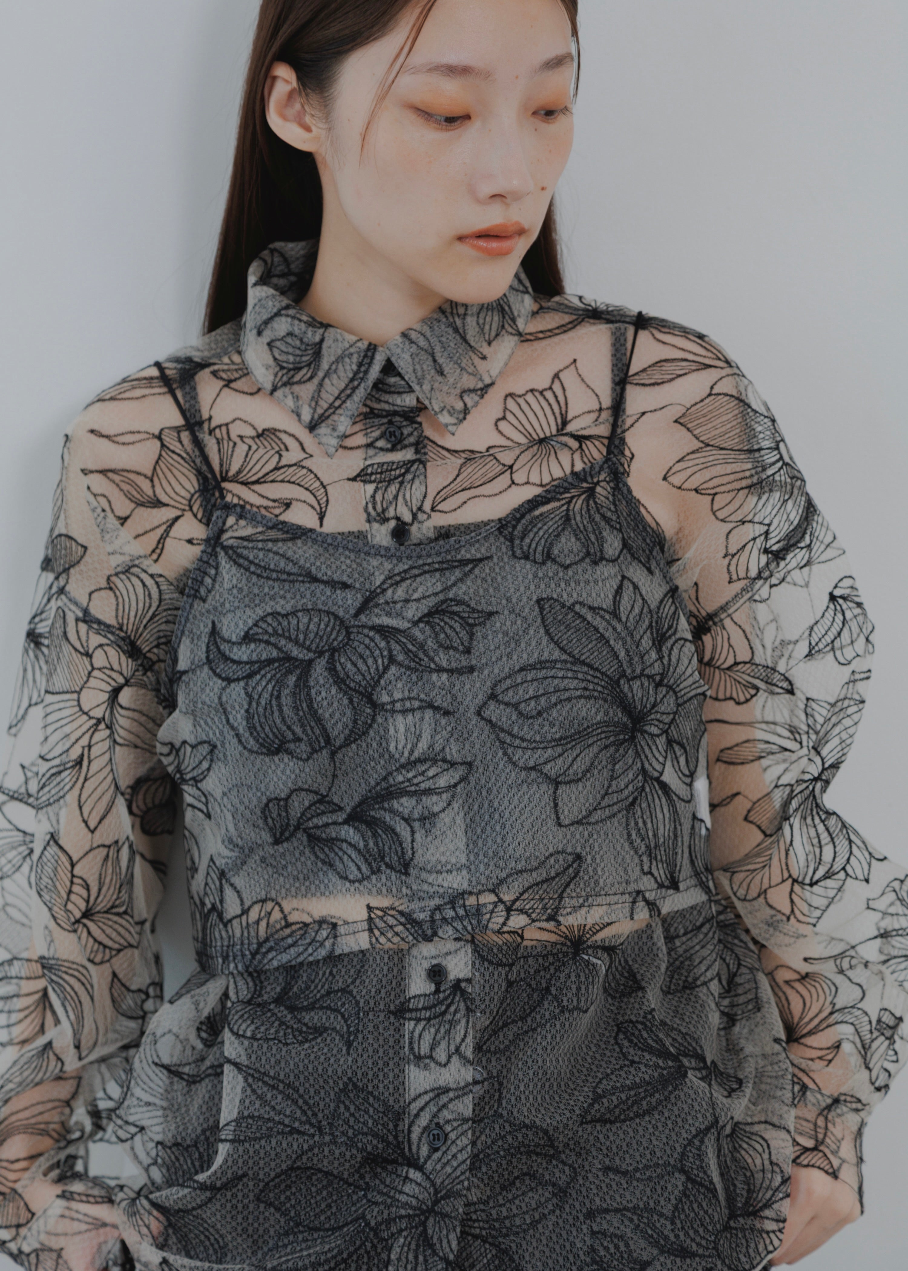 FLOWER TULLE CAMISOLE