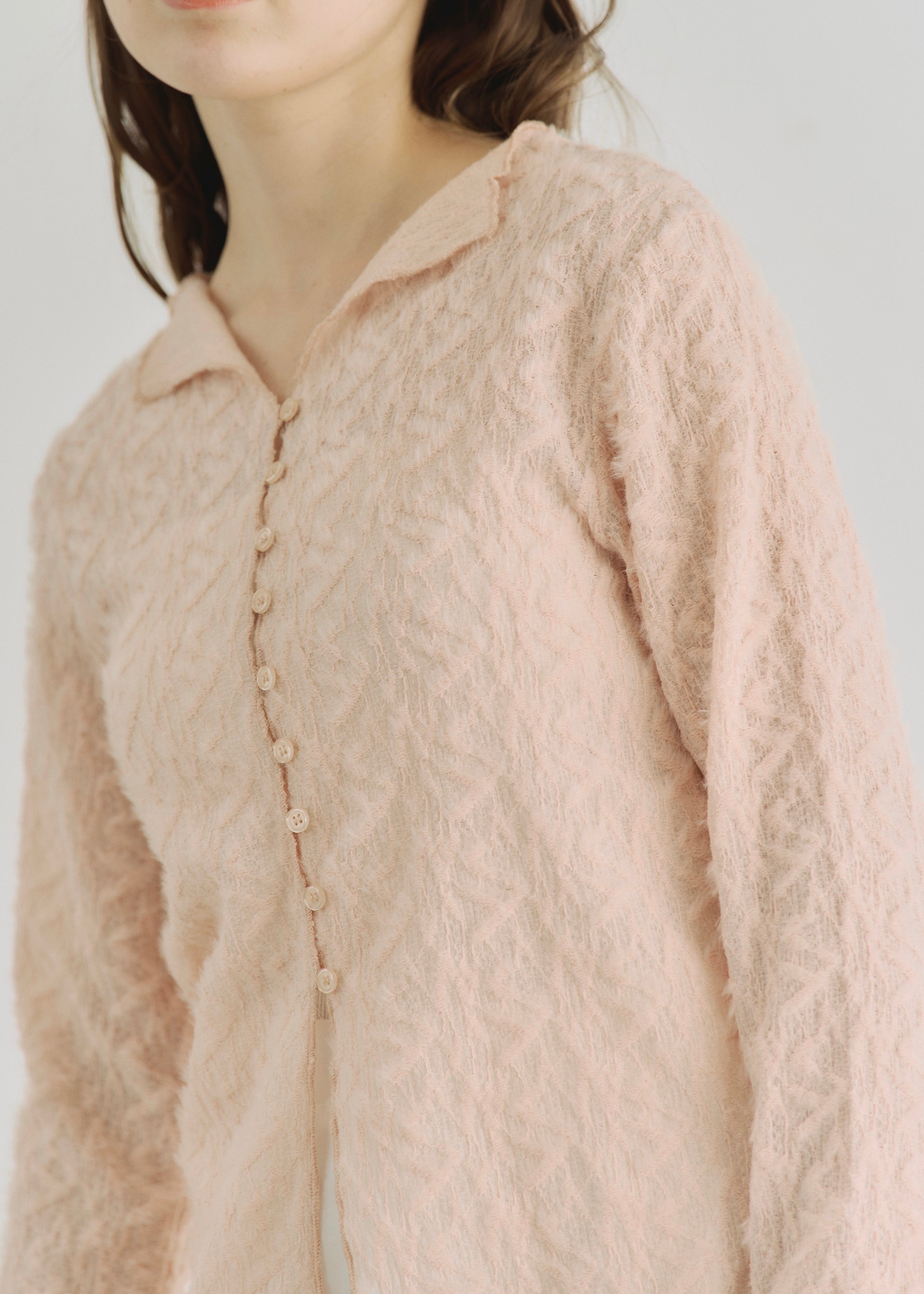 SHEER SHAGGY CARDIGAN