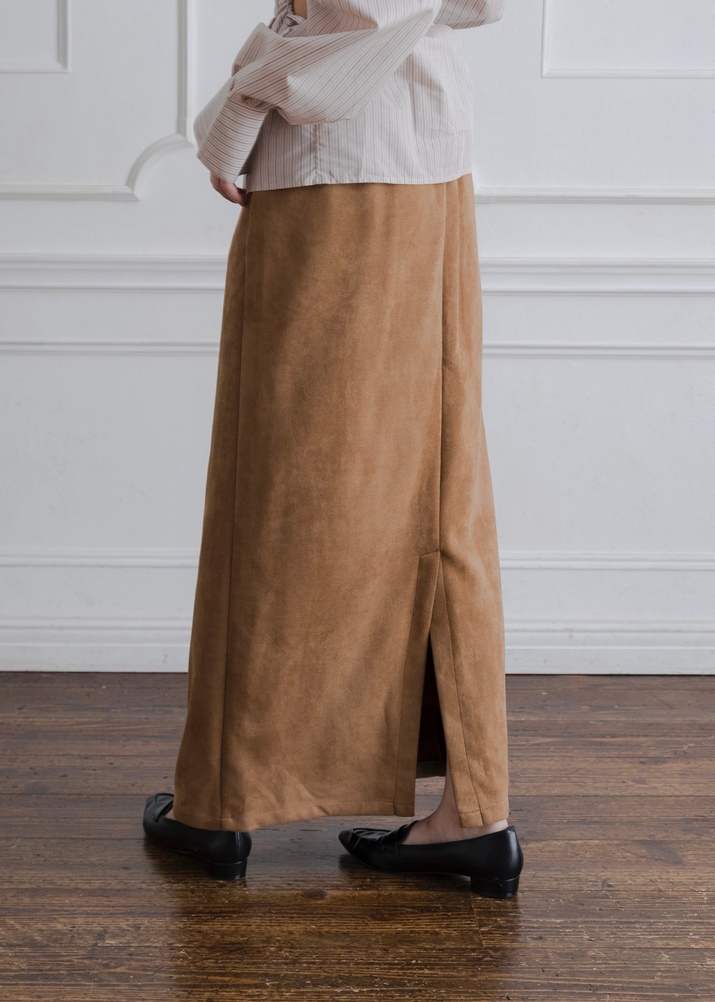 FAUX SUEDE SKIRT