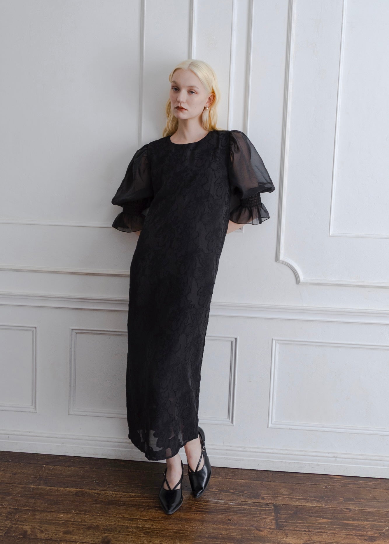 ORGANDY SLEEVE DRESS