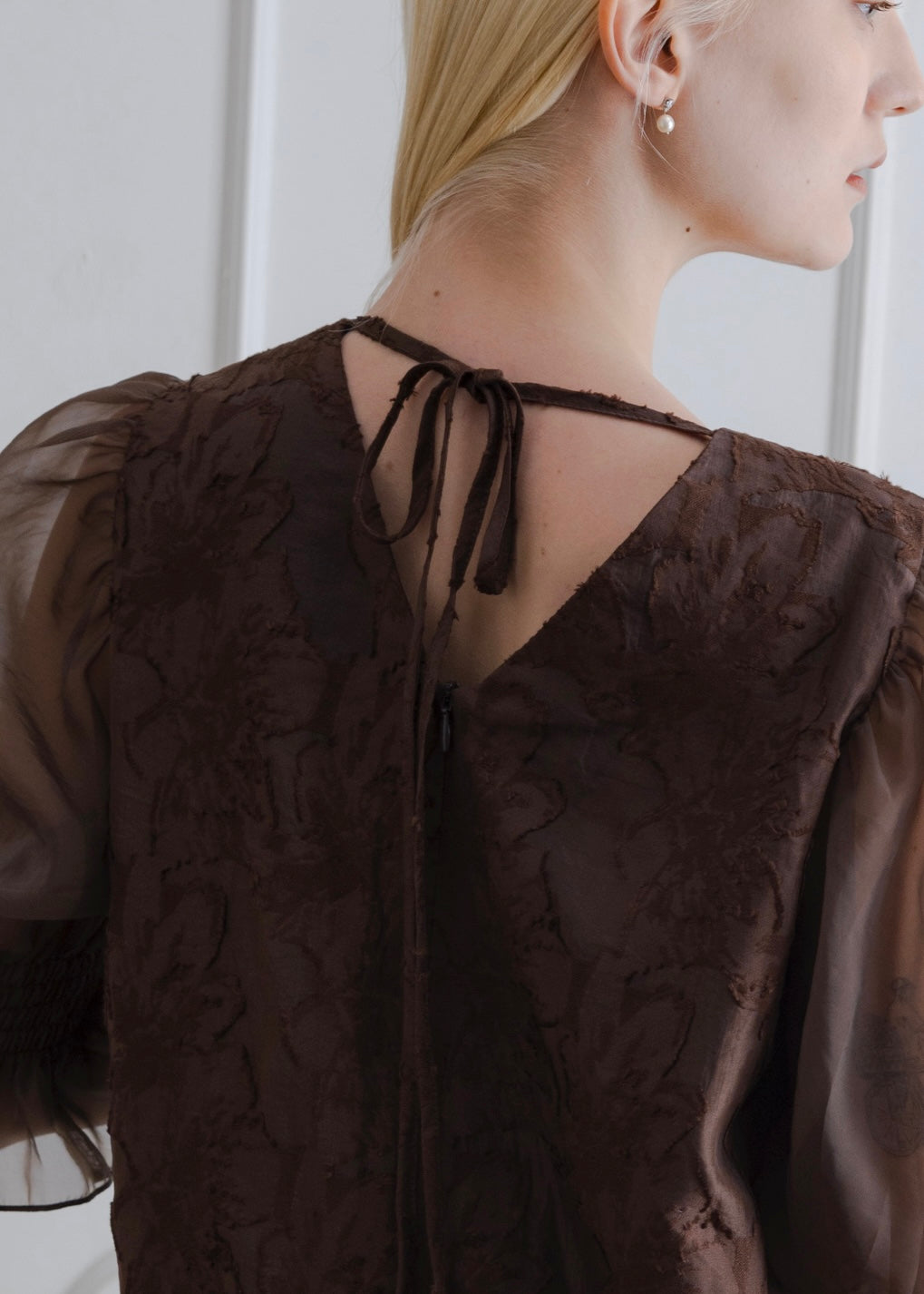 ORGANDY SLEEVE DRESS