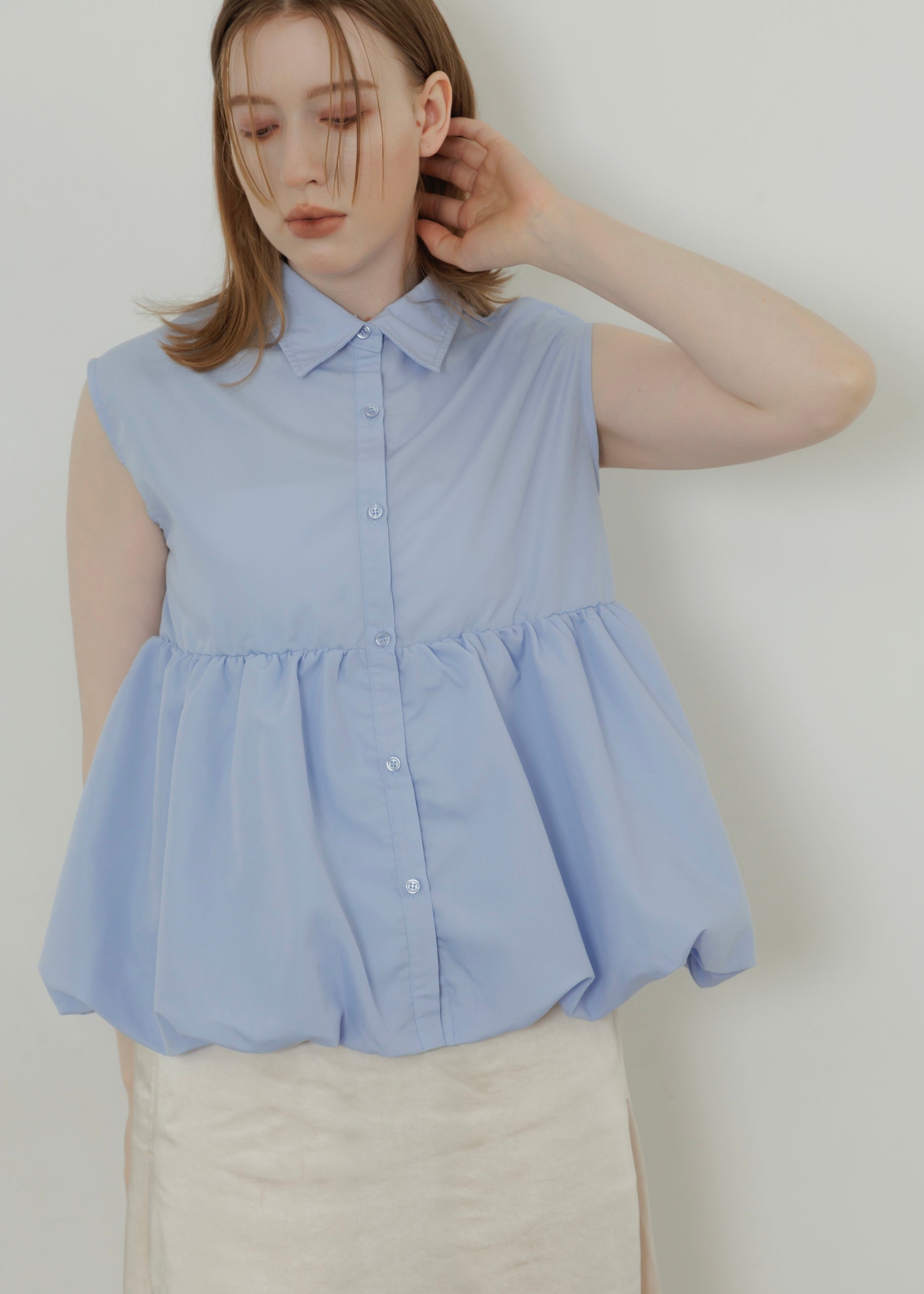 TIERED BALLOON SHIRT