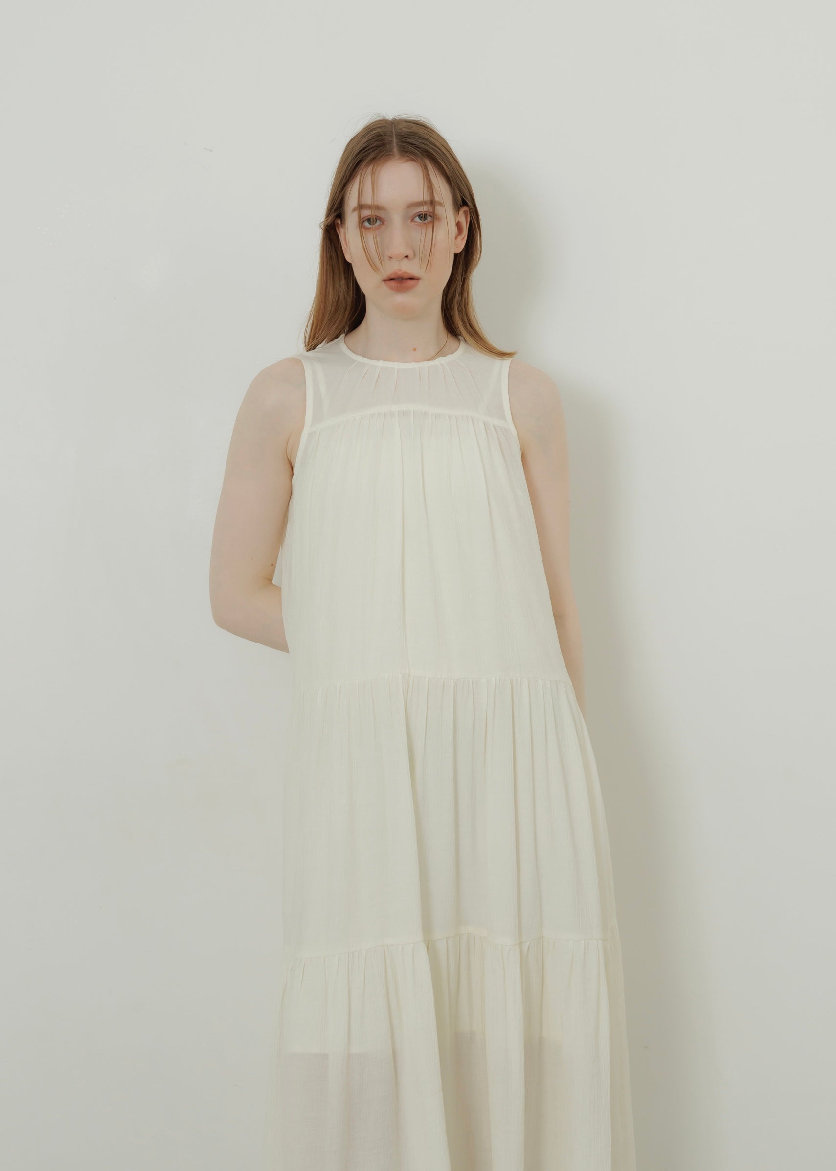 WASHER TIERED DRESS