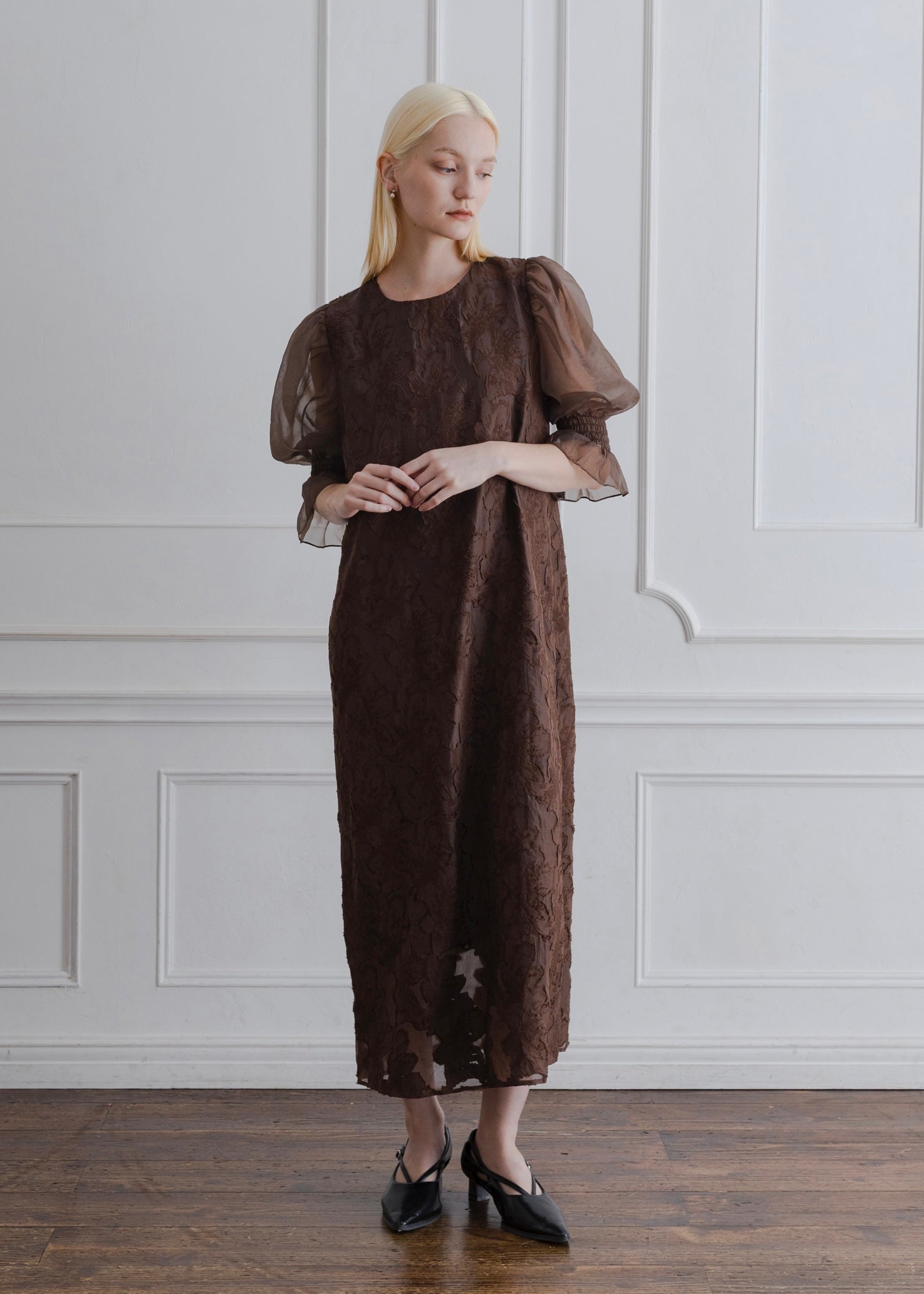 ORGANDY SLEEVE DRESS