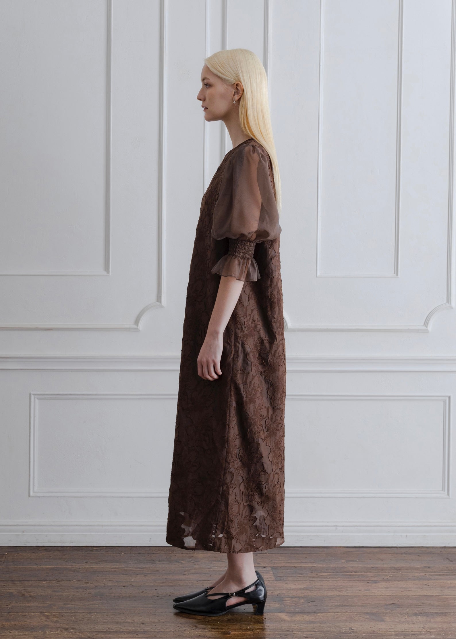 ORGANDY SLEEVE DRESS