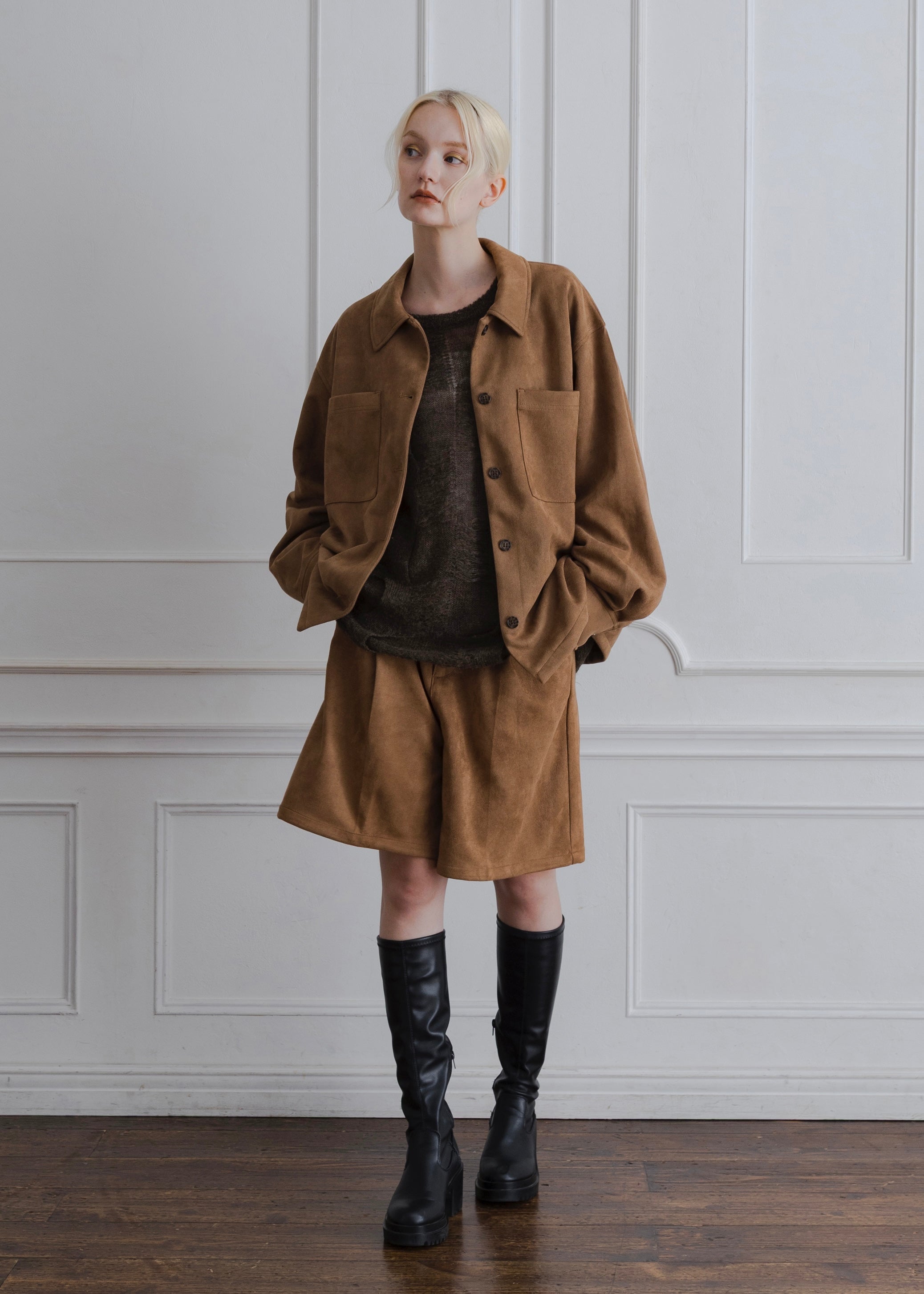 FAUX SUEDE JACKET