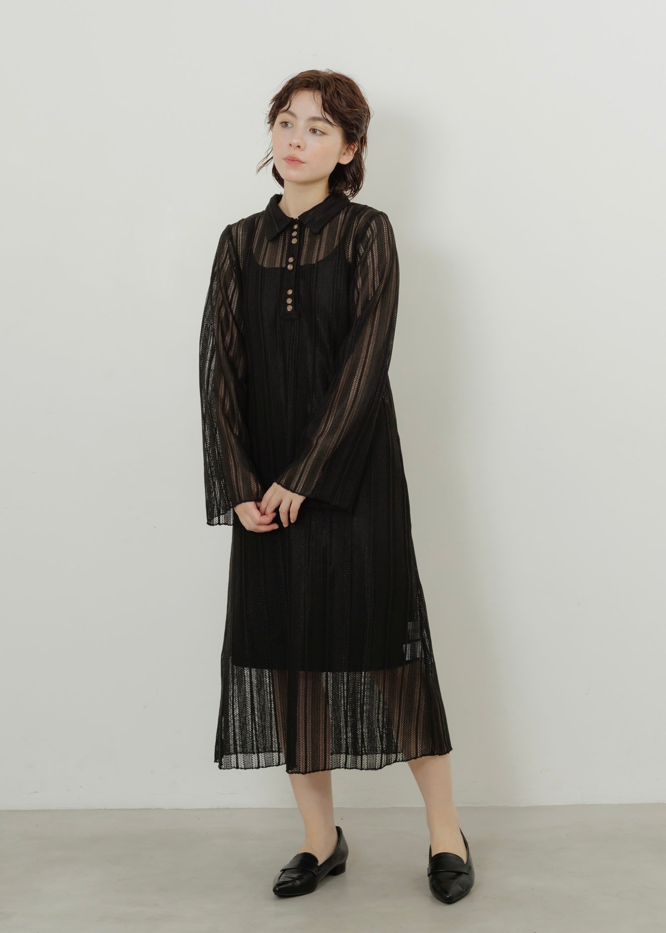 LACE POLO DRESS