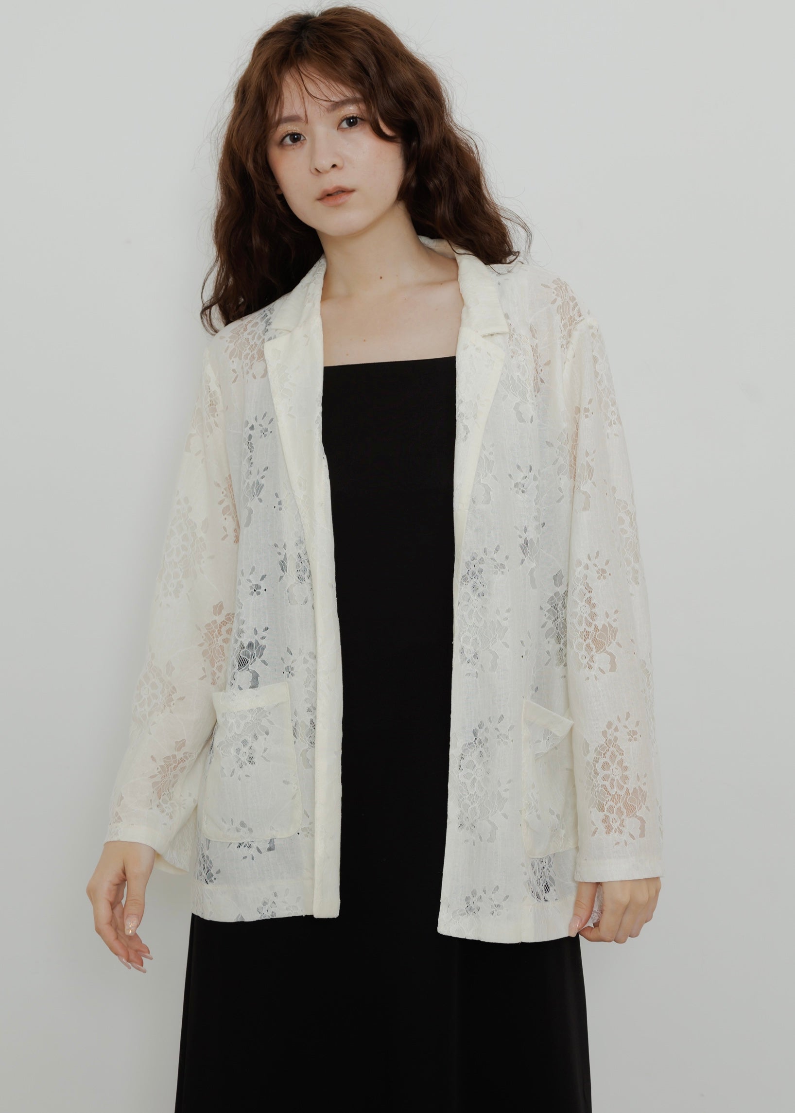 yae / Lace jacket／レースジャケット yae（ヤエ）の「Lace jacket／レースジャケット（テーラード