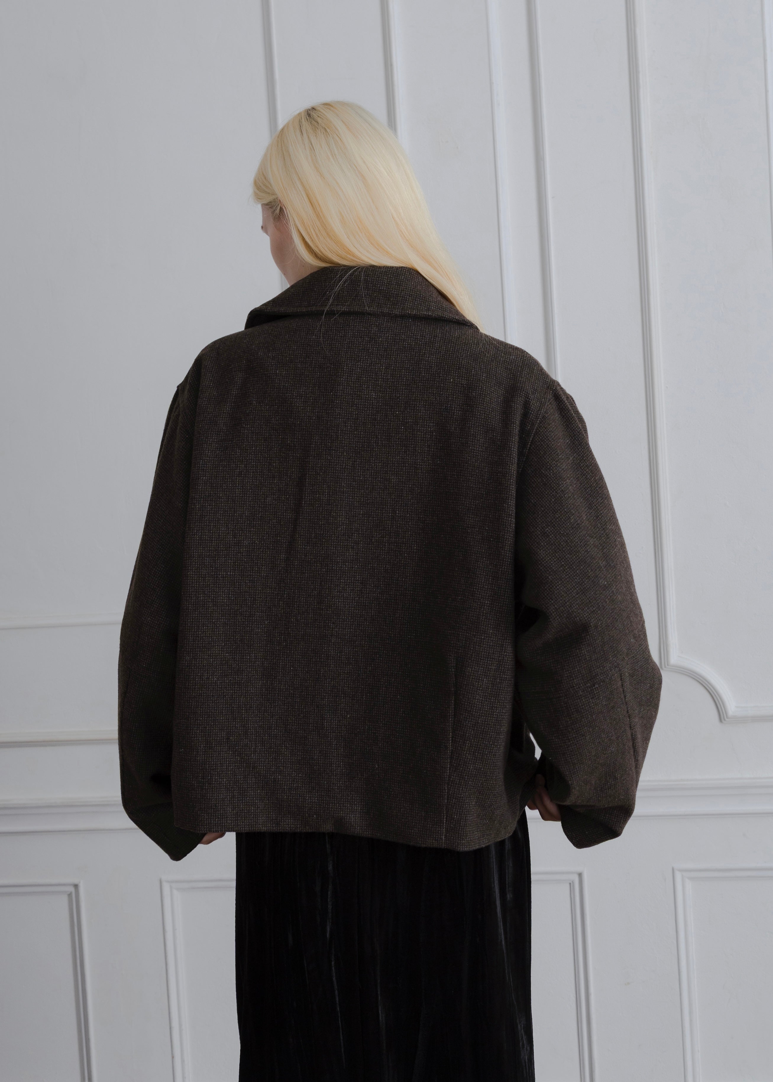 COCOON CHECK JACKET