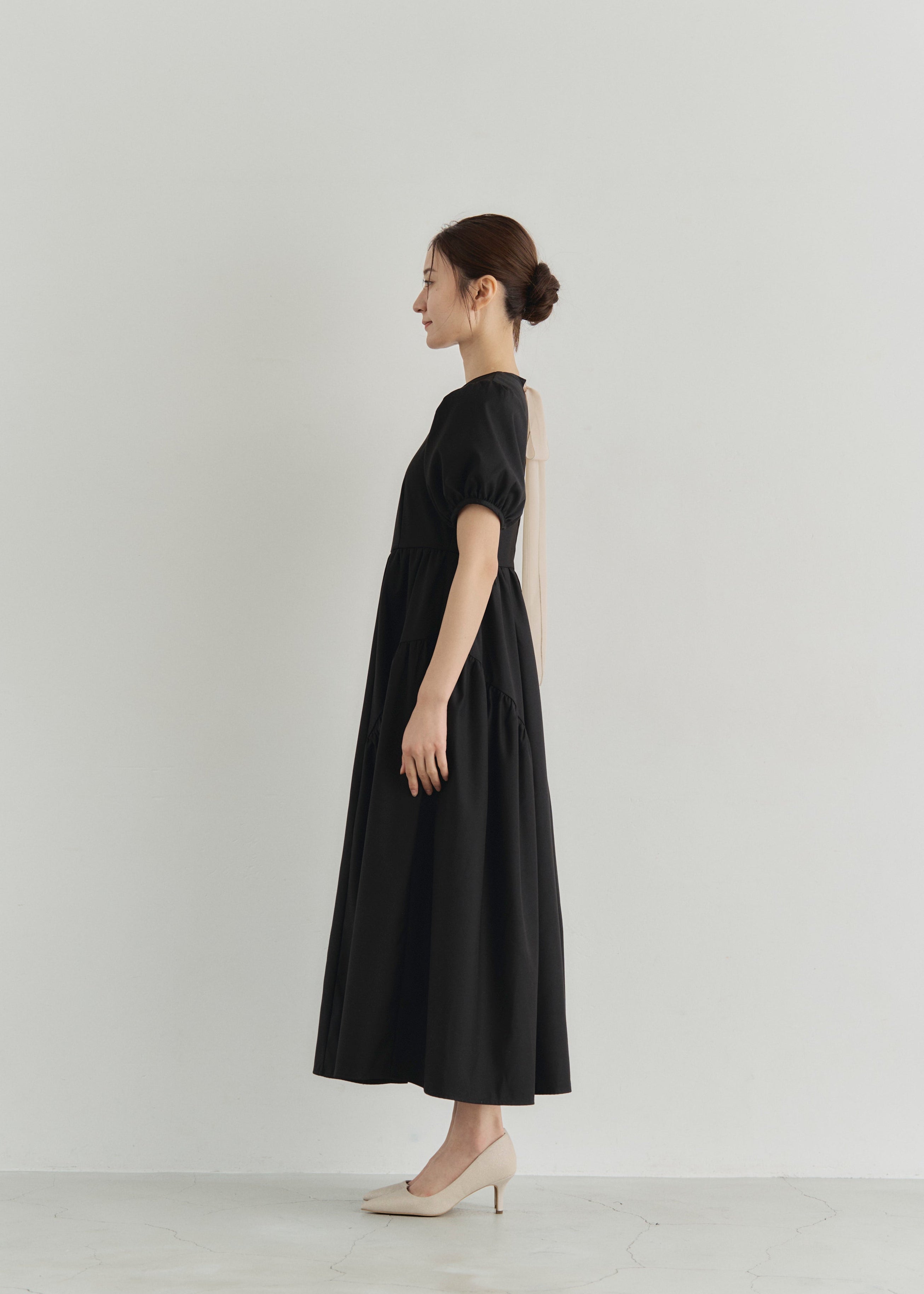 ワンピース YOURMLE PUFF SLEEVE RIBBON DRESS PUFF SLEEVE RIBBON DRESS