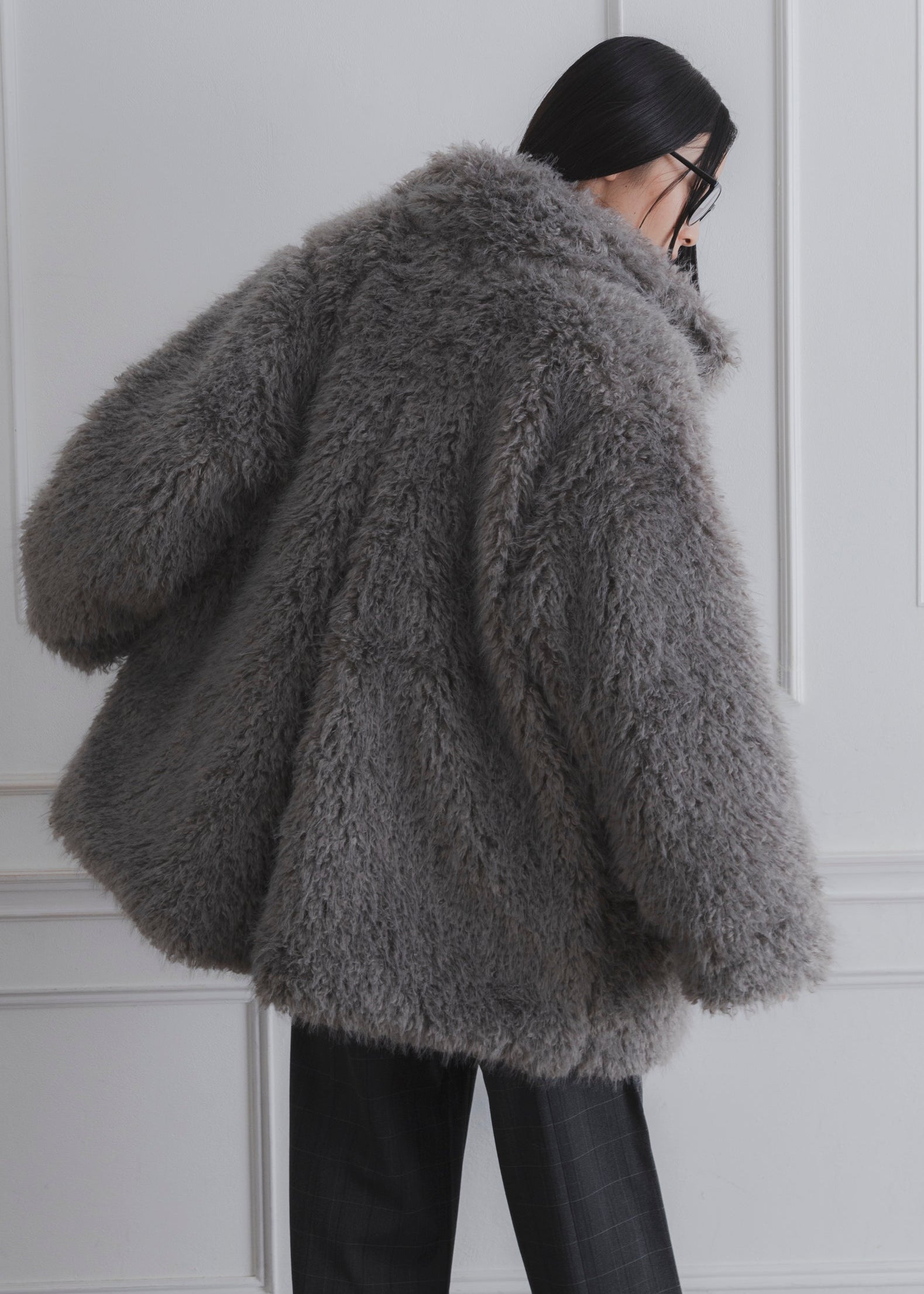 SHAGGY FUR COAT