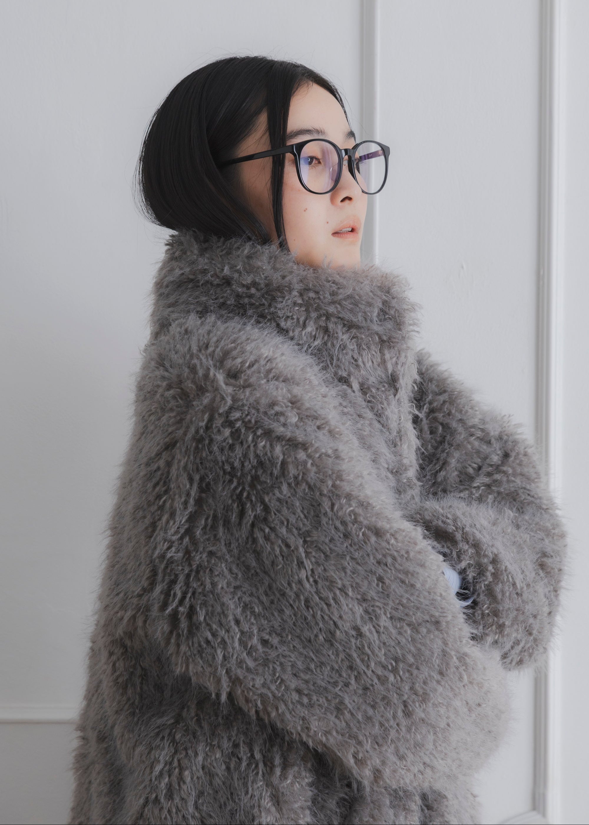 SHAGGY FUR COAT