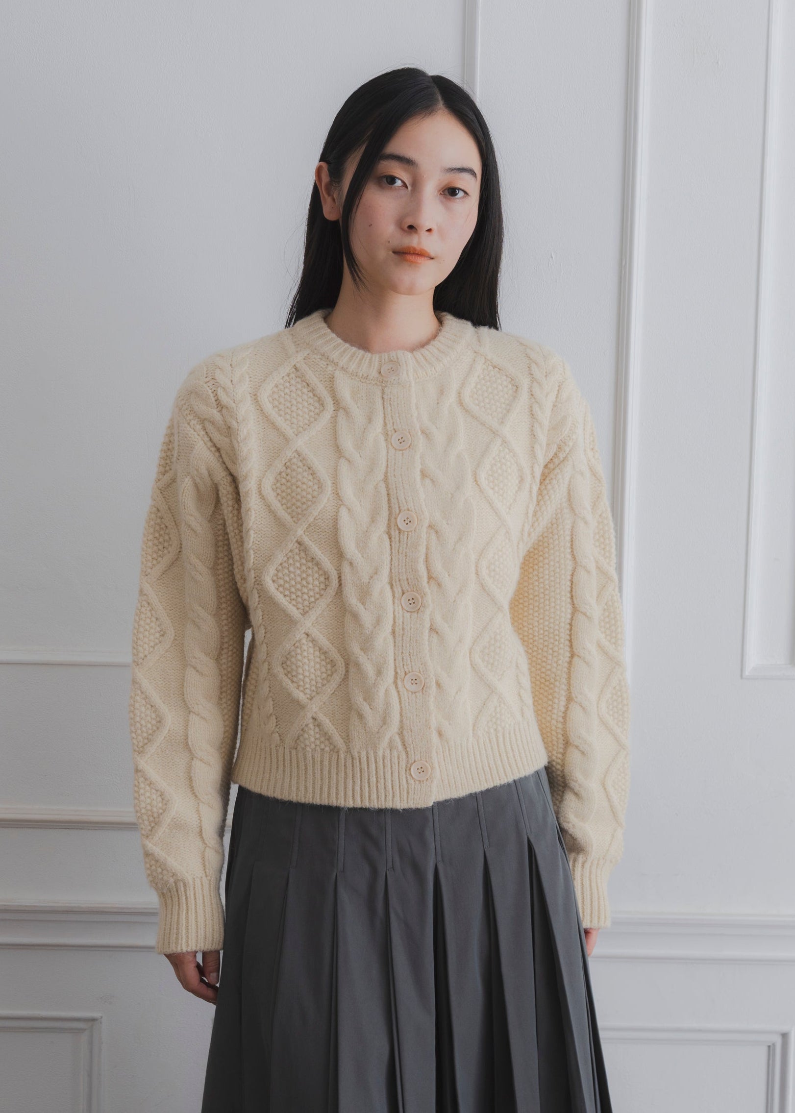 CABLE KNIT CARDIGAN
