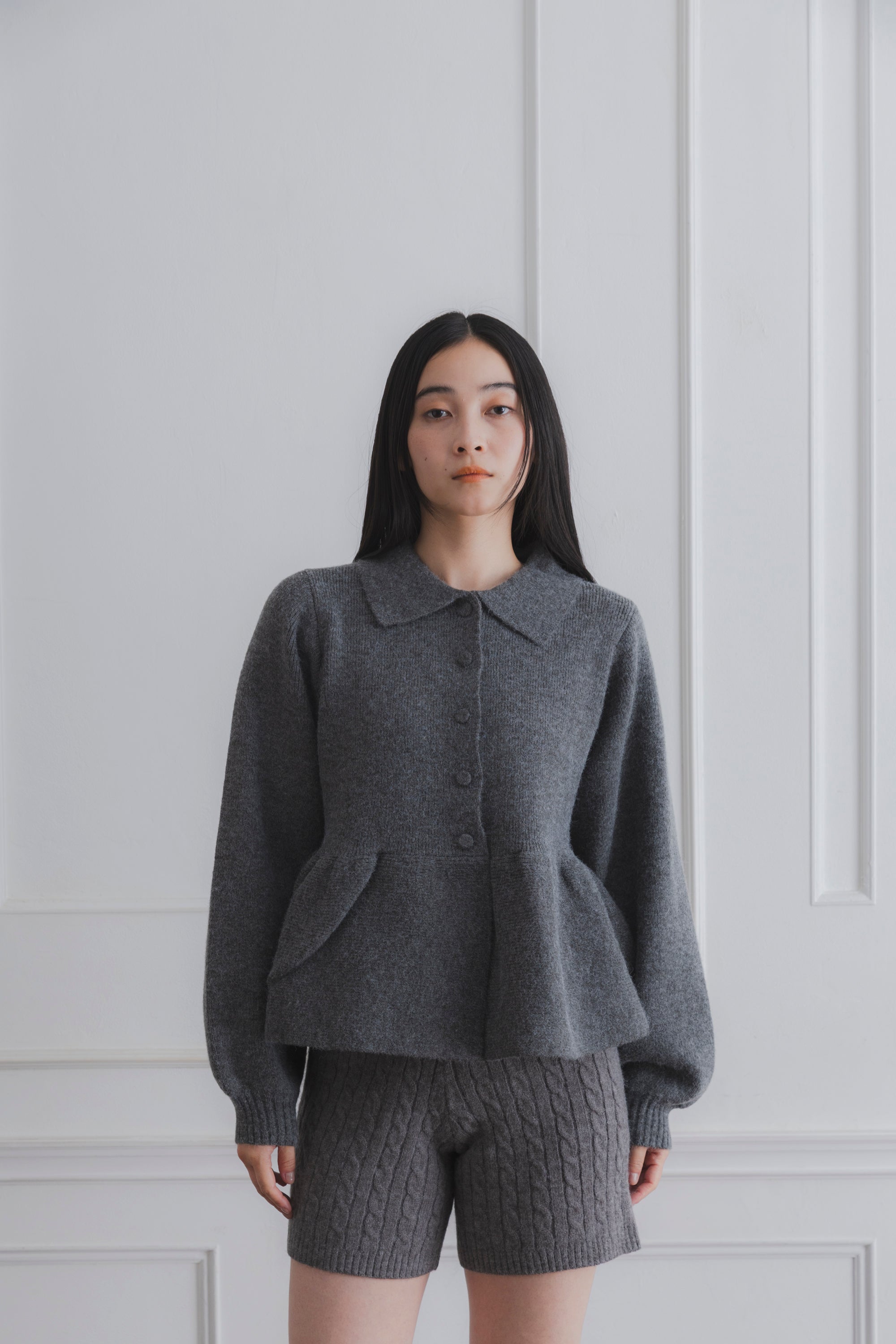 PEPLUM CARDIGAN