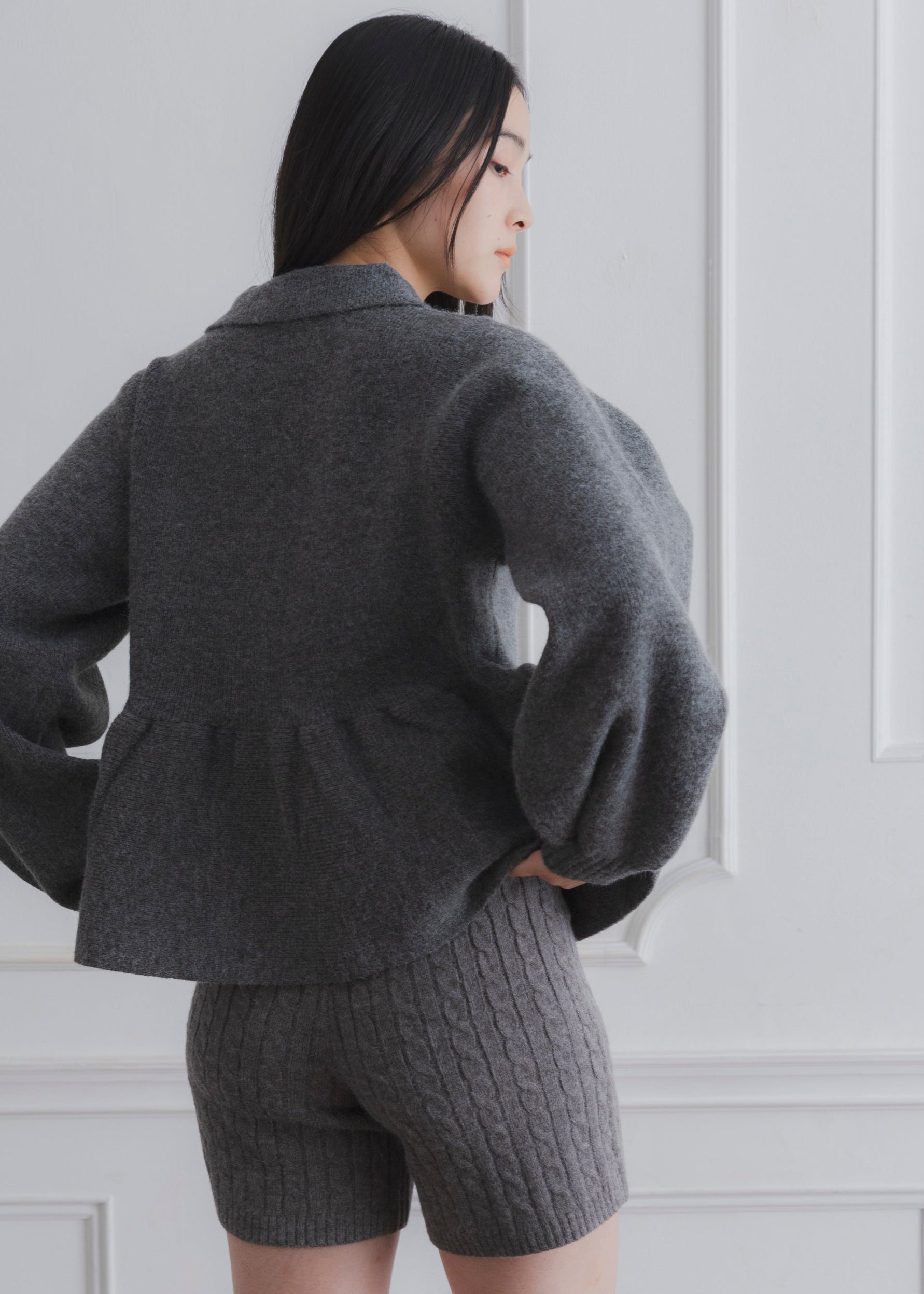 PEPLUM CARDIGAN